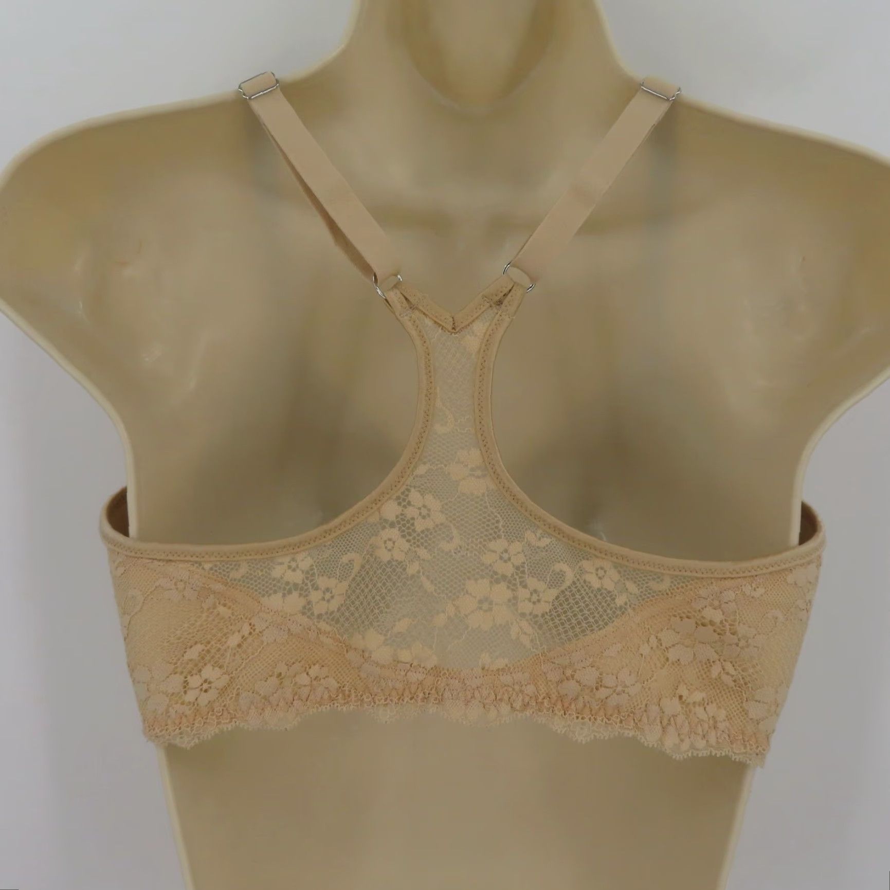 Vintage Maidenform Bra 36C 07112 One Fab Fit Everyday Full Coverage Racerback Latte Lift Size ONE SIZE - 5 Thumbnail