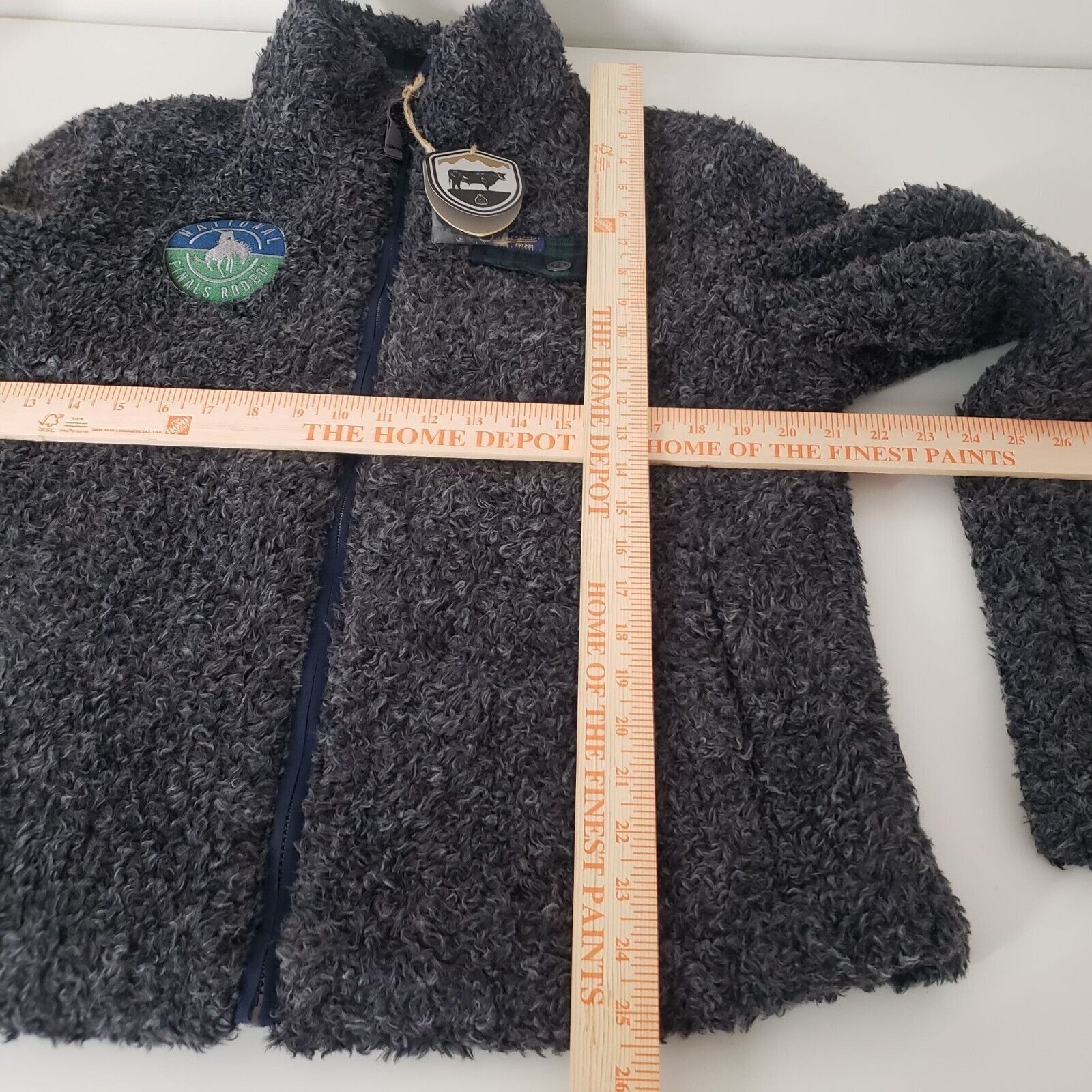 Designer STS Ranchwear Riata Jacket Womens Sz Large Black Hi Pile Size L / US 10 / IT 46 - 12 Thumbnail