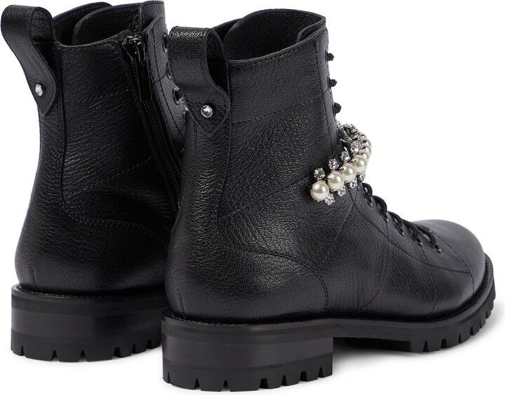 Jimmy Choo o1y0326 Ankle Boots in Black Size US 4.5 / IT 34.5 - 3 Thumbnail
