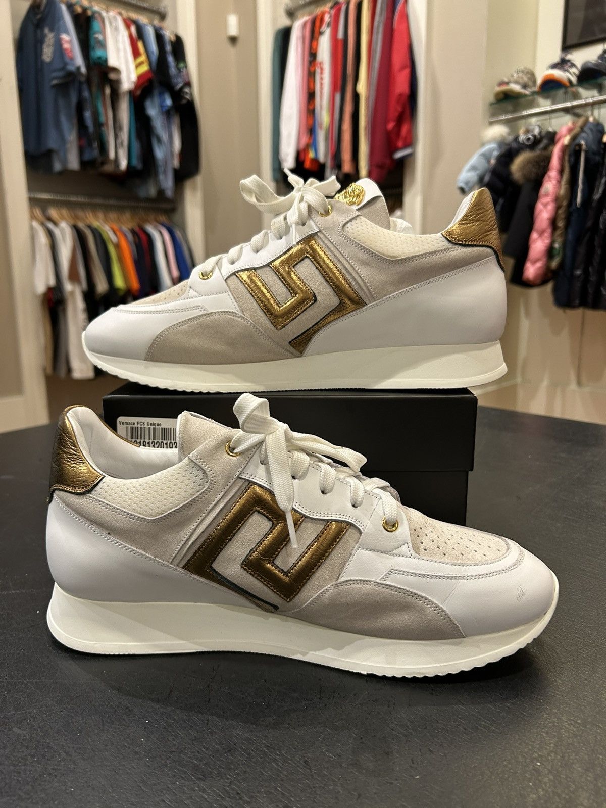 Versace Versace Low Top Sneakers White Size US 11 / EU 44 - 2 Thumbnail