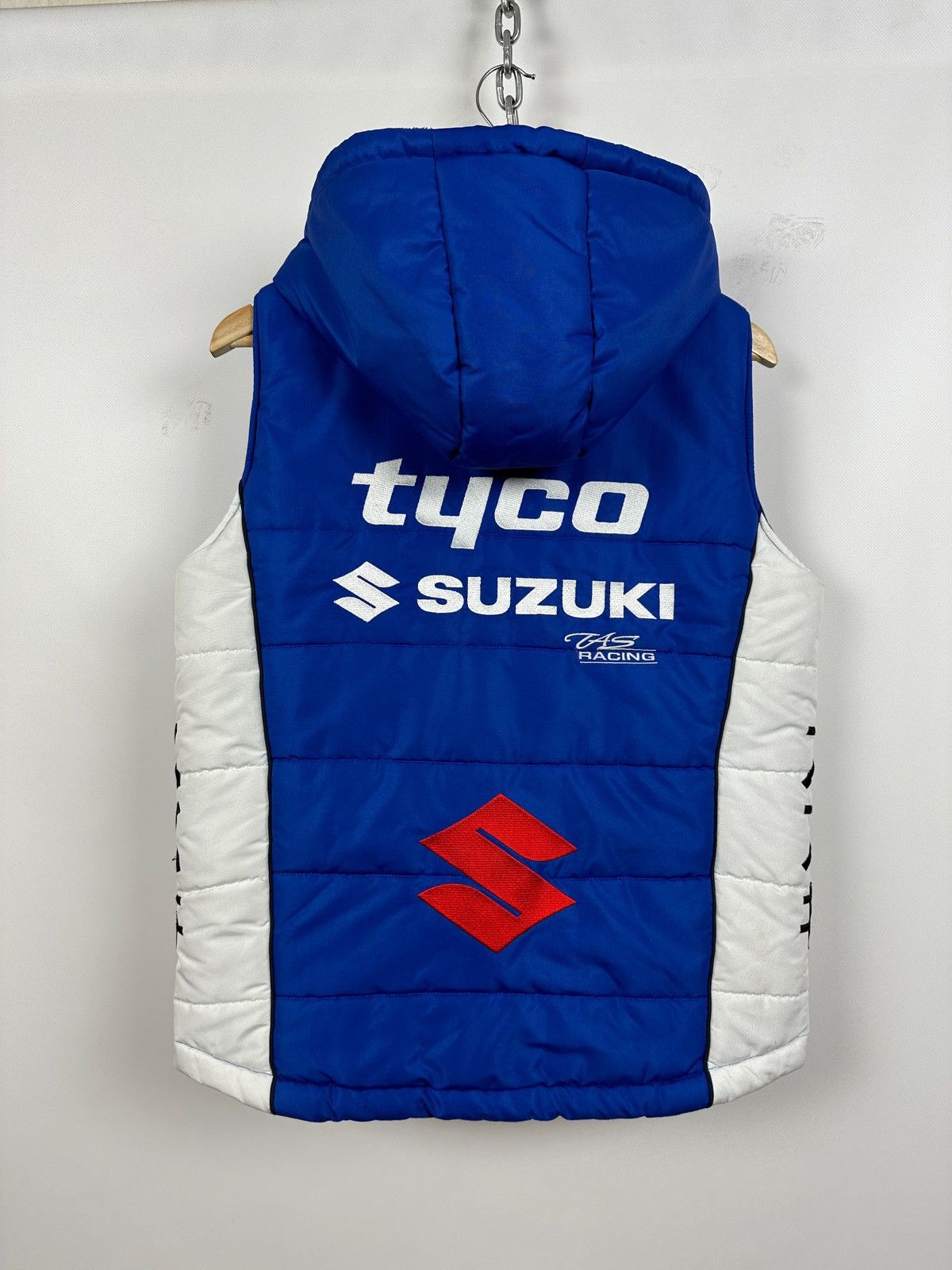 Formula 1 Suzuki GSXR Tyco TAS Racing Blue Motorcycle Fleece Vest Size US S / EU 44-46 / 1 - 7 Thumbnail
