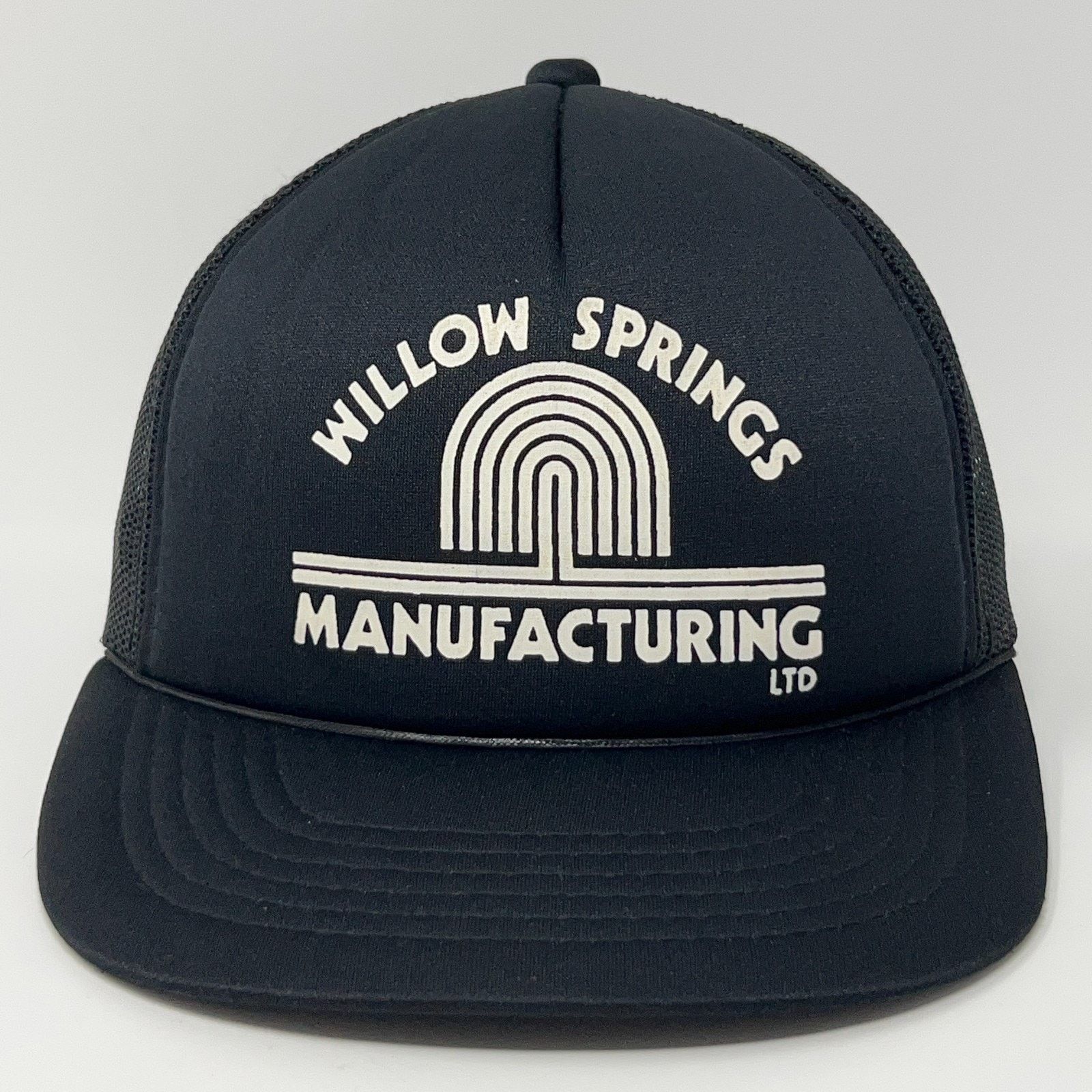 Vintage Vintage Willow Springs Manufacturing Trucker Hat Cap Black Size ONE SIZE - 1 Thumbnail