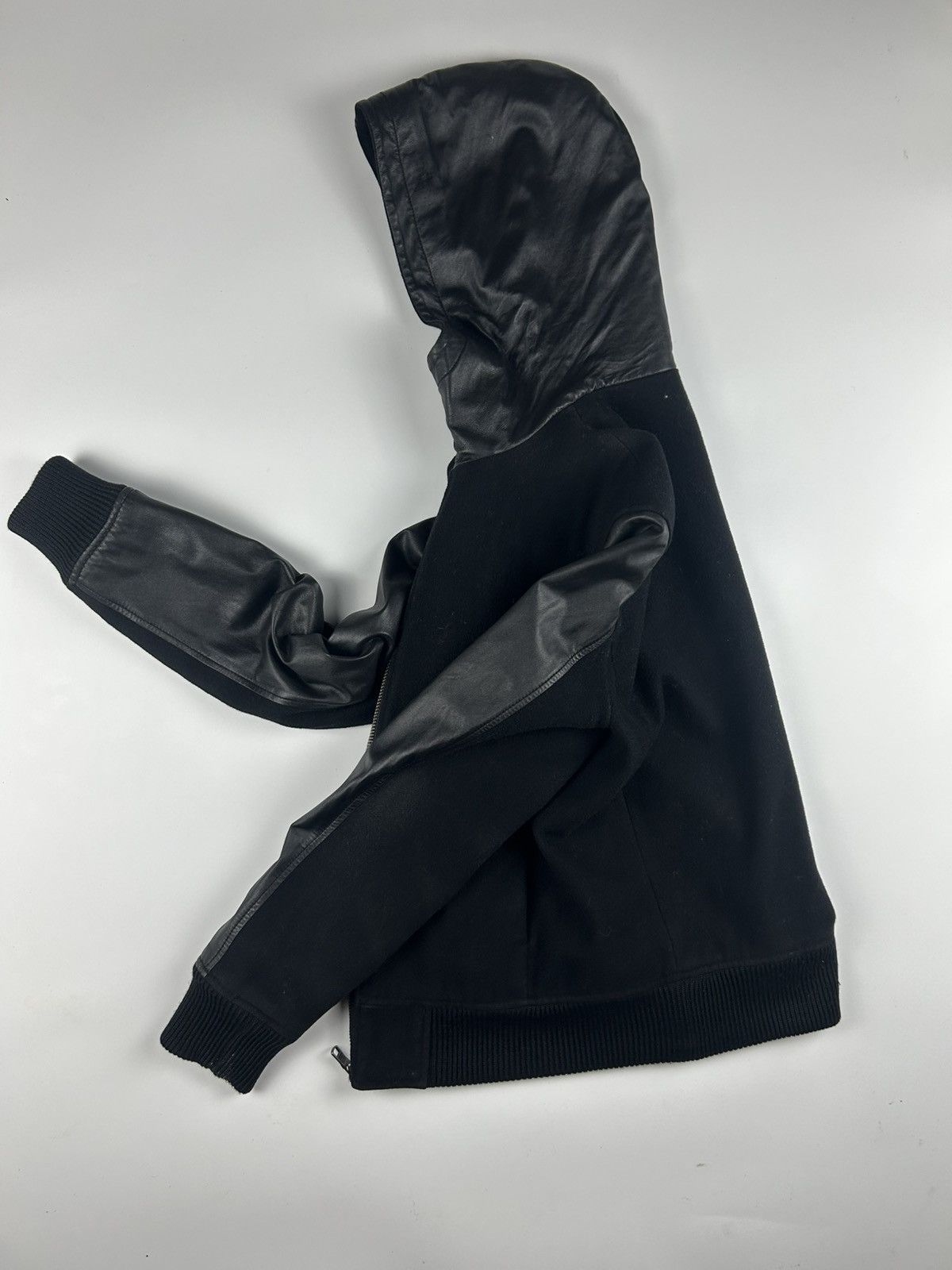 Armani Exchange Armani - Armani Exchange Leather/Wool Jacket Size US S / EU 44-46 / 1 - 4 Thumbnail