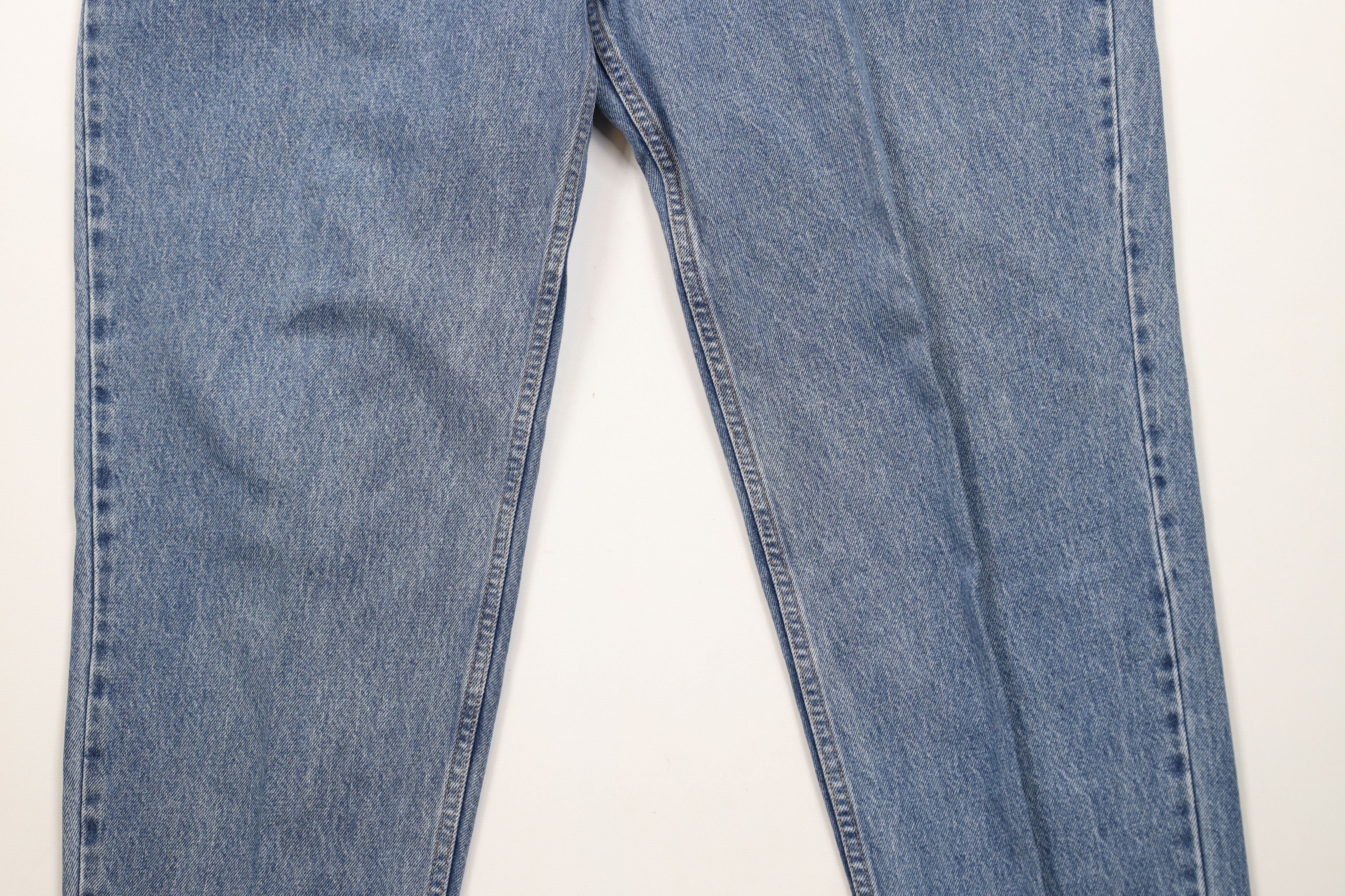 Levi's × Vintage Vintage Y2K 2002 Levis 550 Tapered Leg Denim Jeans Blue Size 40" / US 18 - 3 Thumbnail