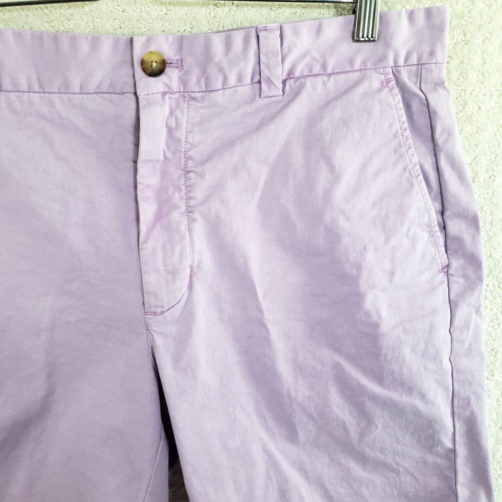 Vineyard Vines Vineyard Vines Breaker Shorts Men 35x9" Lavender Purple Performance Chino Casual Size US 35 - 4 Thumbnail