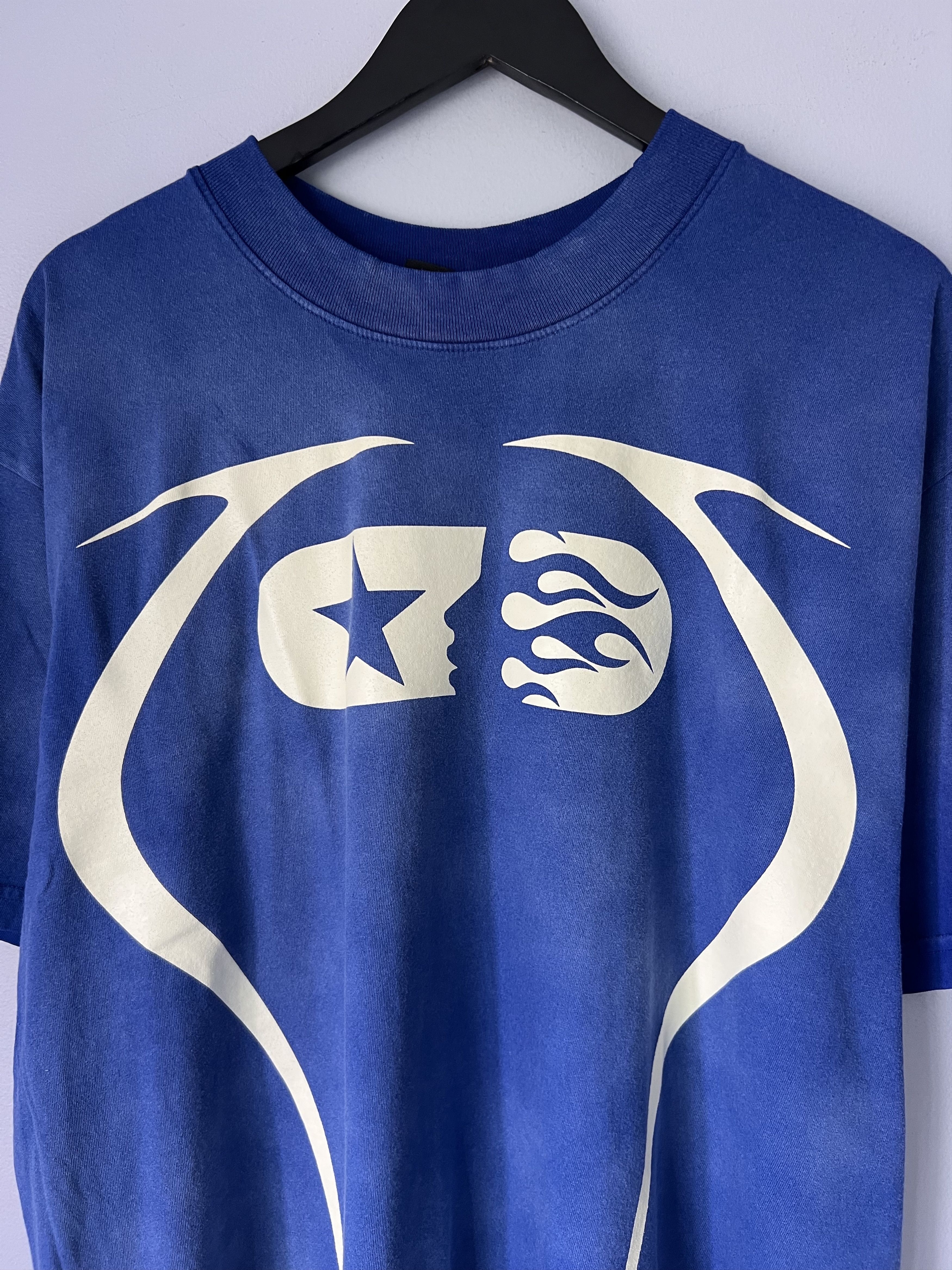 HELLSTAR Hellstar Athletics Warm Up Tee in Faded Blue Size US XL / EU 56 / 4 - 2 Thumbnail
