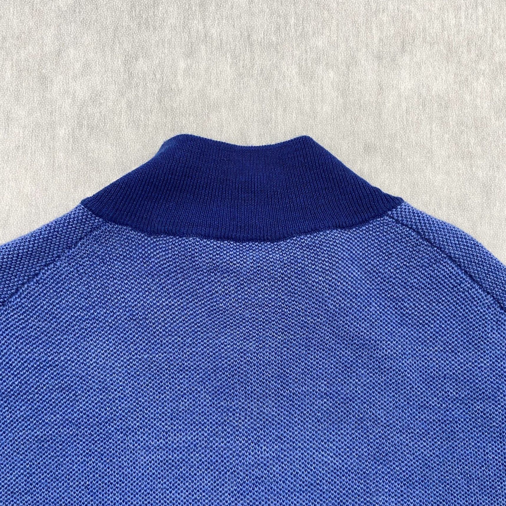 UNTUCKit UNTUCKit Sweat er Adult XL Blue Button Pullover Merino Wool Waffle Knit Mock Neck Sweater Mens XL Preowned Size US XL / EU 56 / 4 - 4 Thumbnail