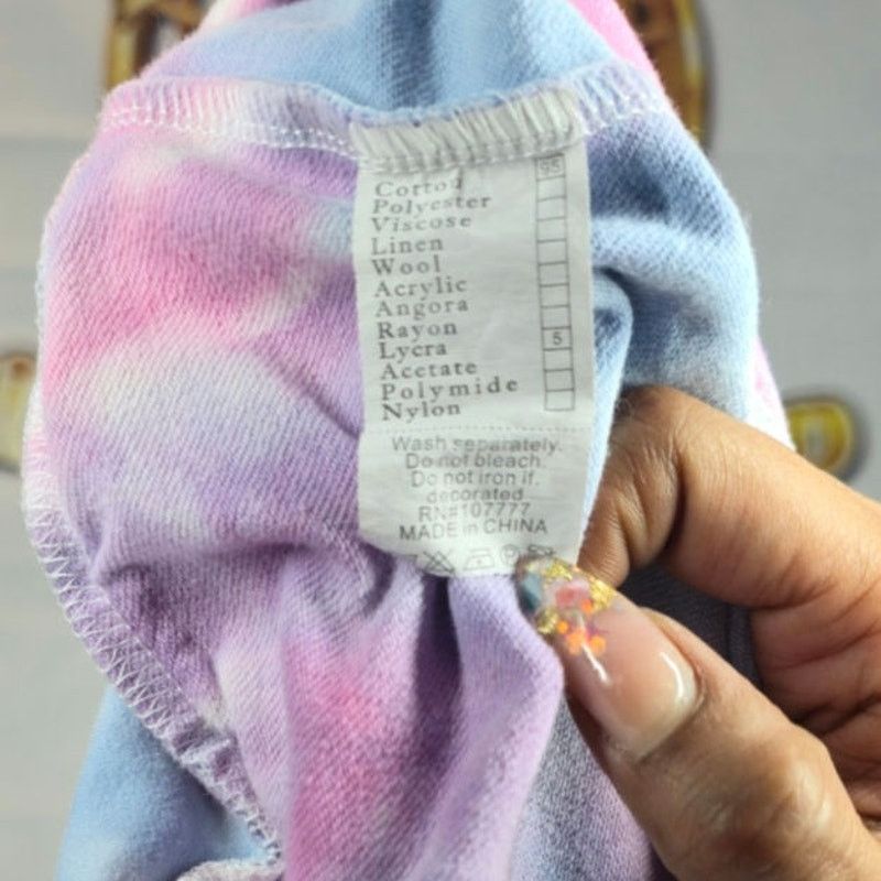 Paradise Paradise USA Tie Dye Sweatshirt Dress Lycra Long Sleeve M Size M / US 6-8 / IT 42-44 - 6 Thumbnail