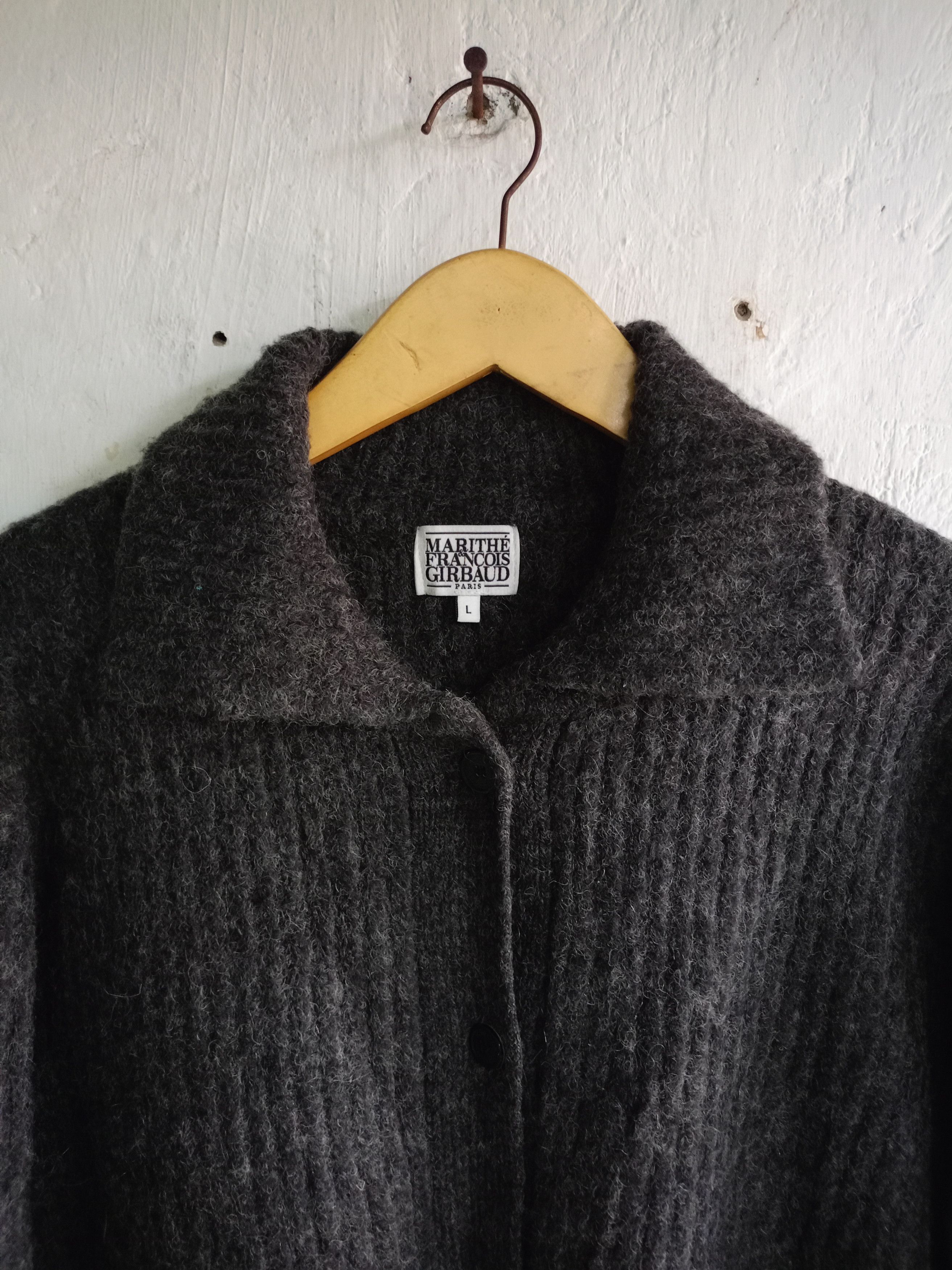 Marithe + Francois Girbaud Marithe Francois Gibround Mohair knit Button Cardigan Size US L / EU 52-54 / 3 - 6 Thumbnail