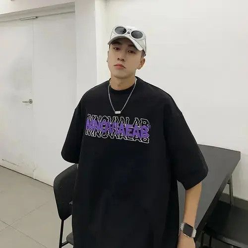 High Sport × Individualized Shirts × Japanese Brand Oversized Summer Cotton Short Sleeve T-shirt Size US M / EU 48-50 / 2 - 3 Thumbnail