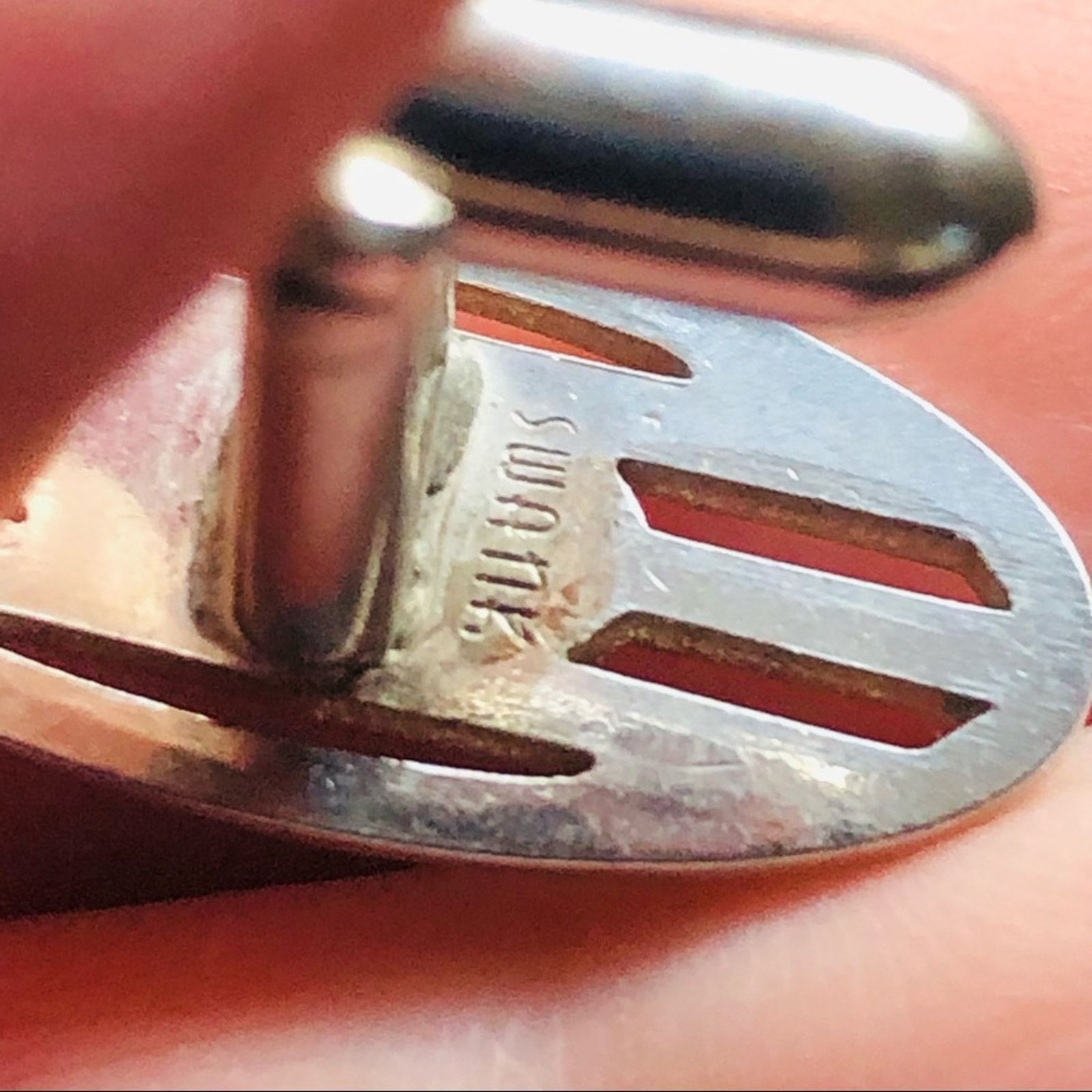 Vintage Vintage men’s Swank silver thin oval rope design cuff links Size ONE SIZE - 4 Thumbnail