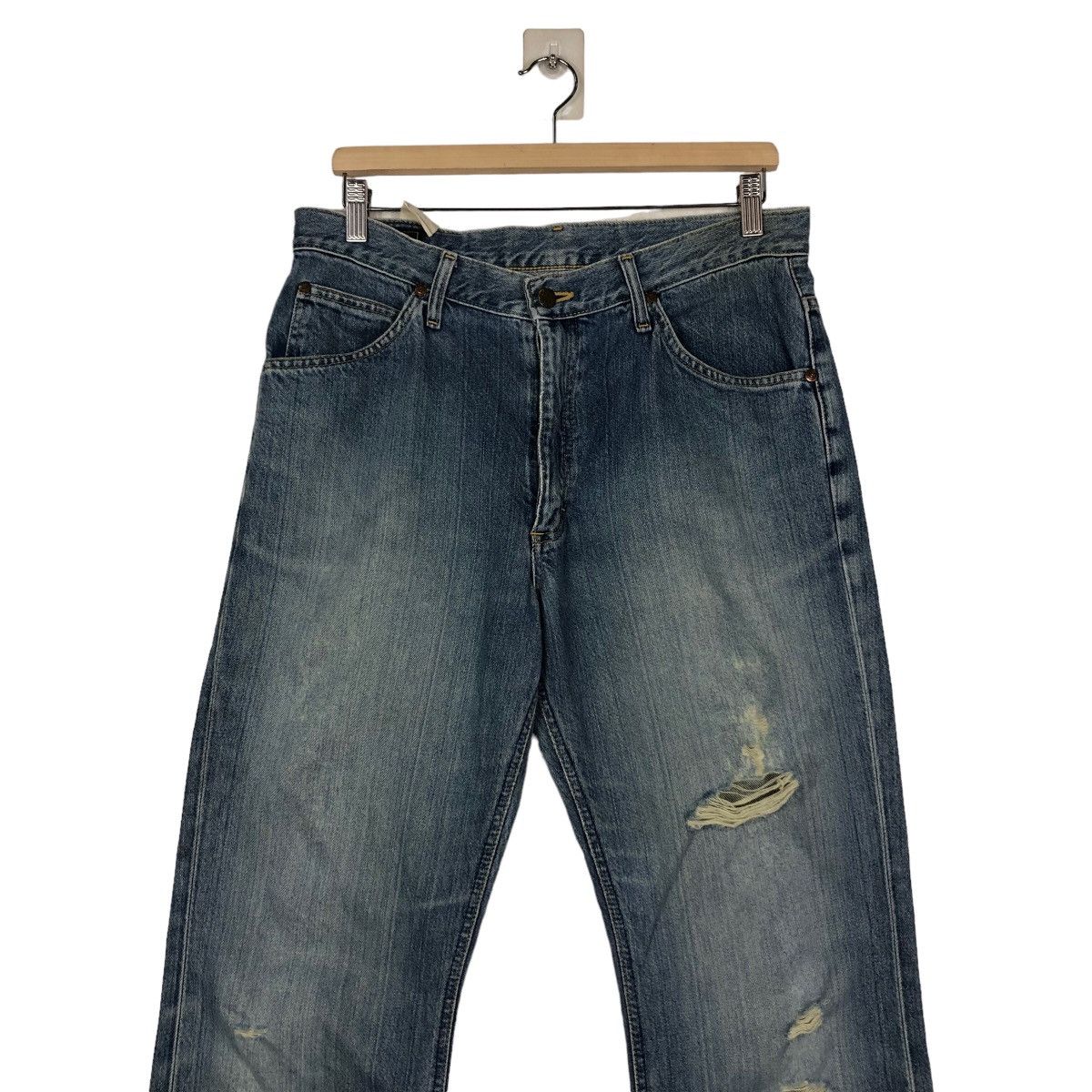 Japanese Brand 🔥Vintage Lee Rider Denim Jeans Union Made Size US 32 / EU 48 - 4 Thumbnail