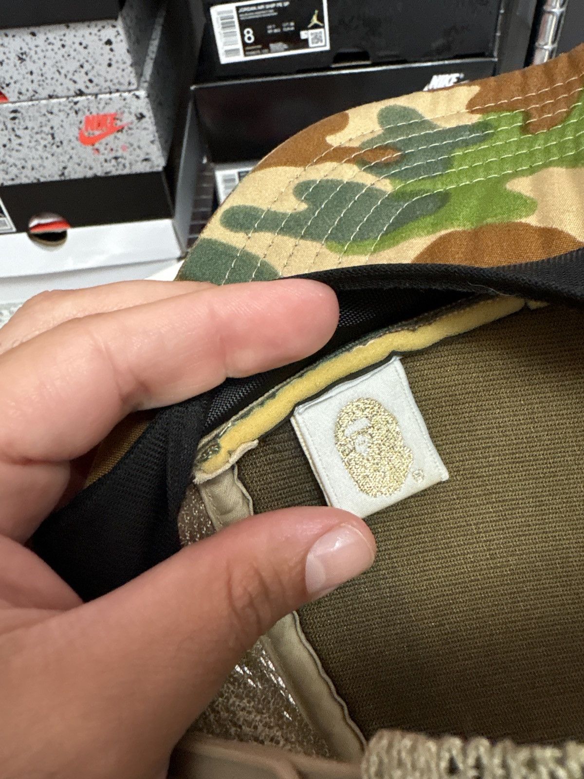 Bape Puzzle Camo Mesh Cap Size ONE SIZE - 6 Thumbnail