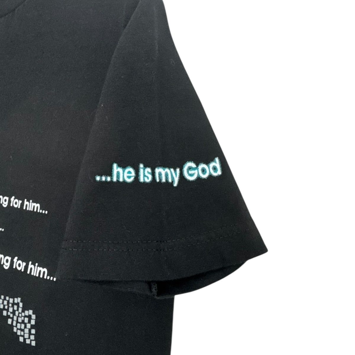 Vintage Y2K Living Loving Breathing For Him… Christian Cross T-Shirt Size US M / EU 48-50 / 2 - 4 Thumbnail