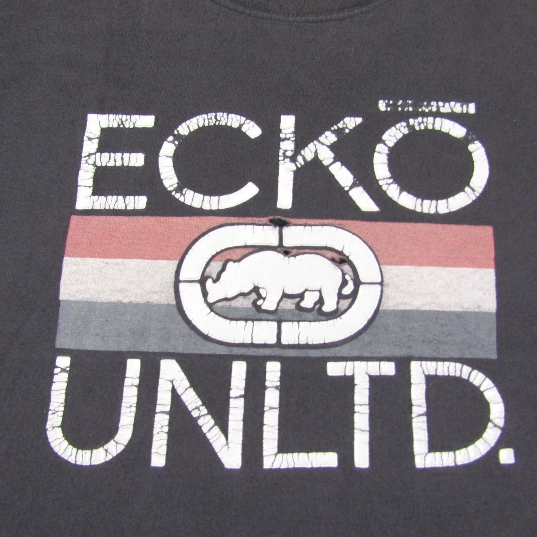 Ecko Unltd. VINTAGE Ecko Unltd Shirt Mens 2XL Black Rhino Logo T-Shirt Hip Hop Graphic Print Short Sleeve Crew Neck Adults XXL Black Logo Decade 2000s Mens Size US XXL / EU 58 / 5 - 2 Thumbnail