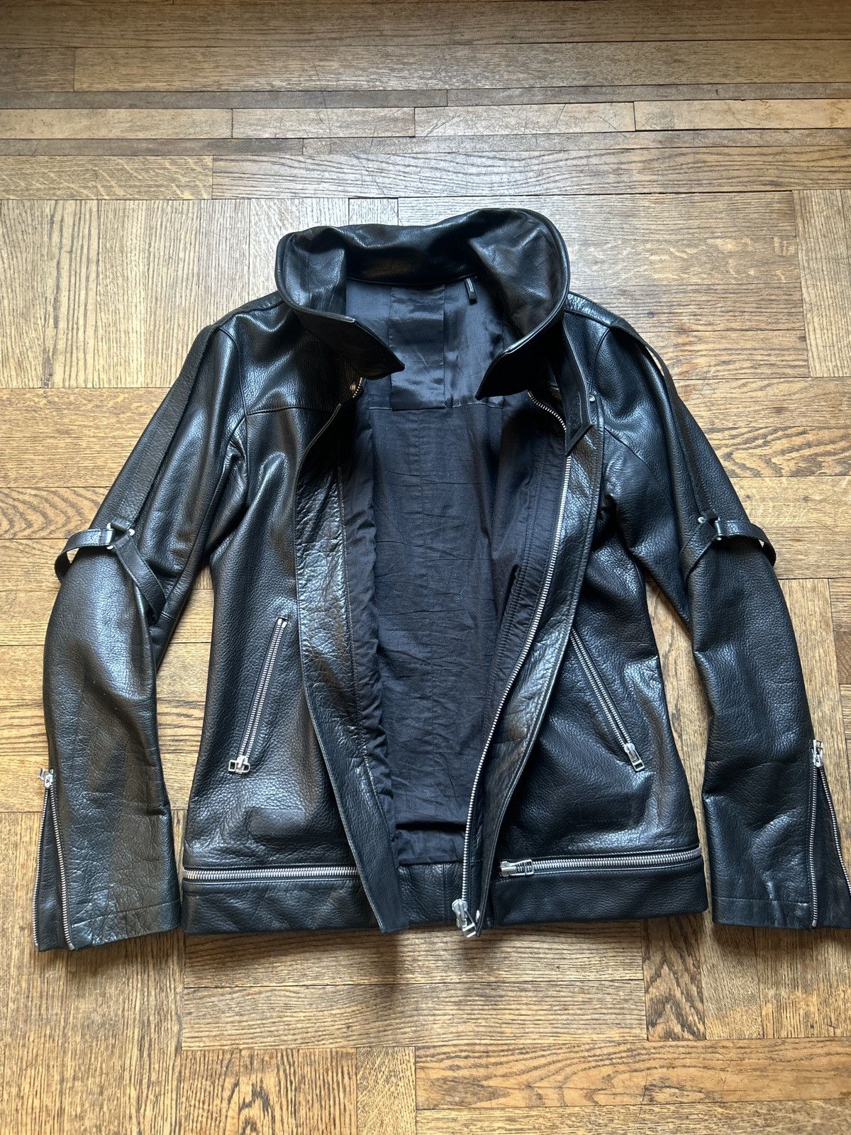 Helmut Lang Bondage Leather Astro Jacket Sample Size US S / EU 44-46 / 1 - 4 Thumbnail