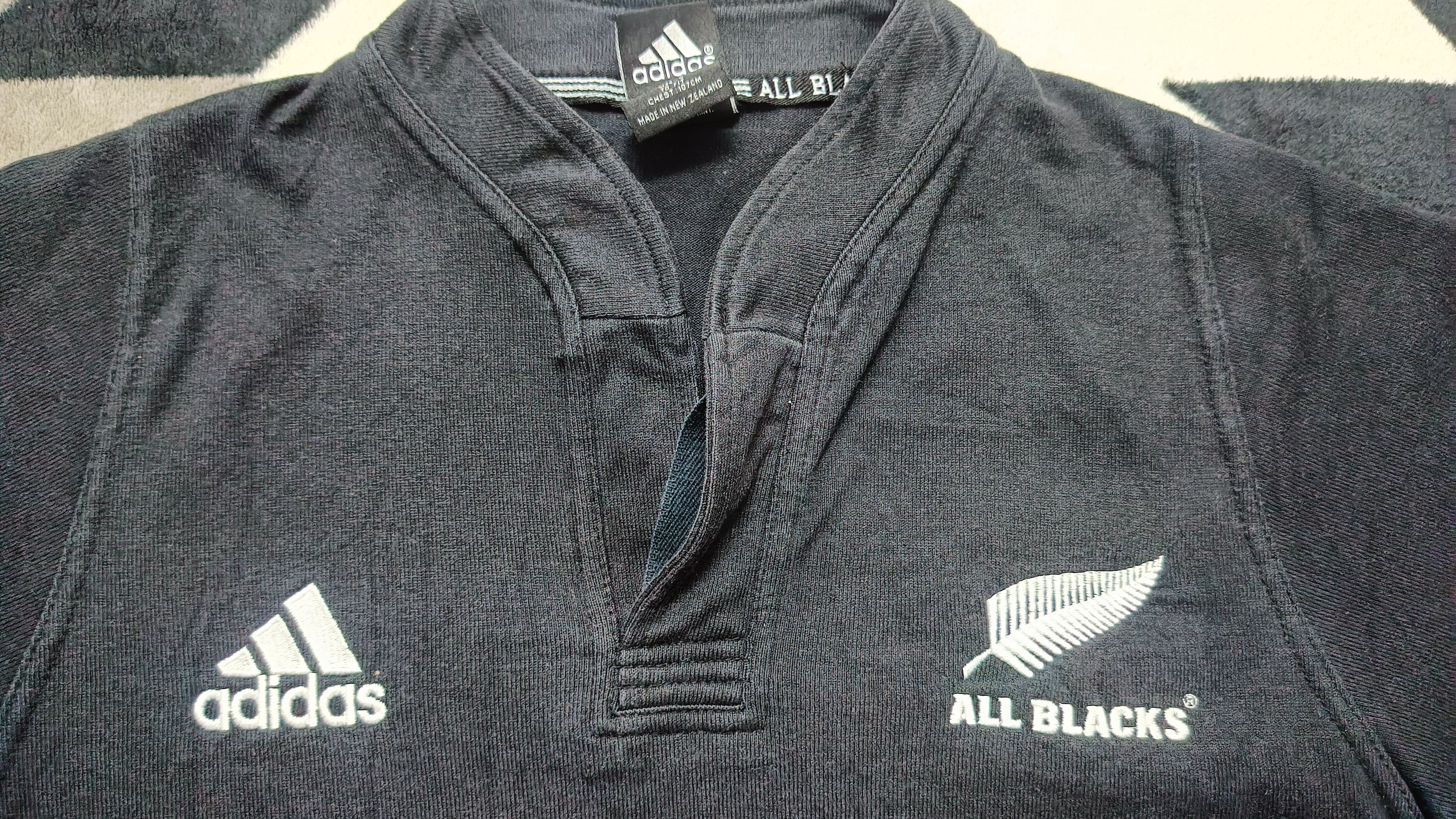 Adidas 🔥🔥 Rare Vintage All-Black Rugby Jersey Size US S / EU 44-46 / 1 - 3 Thumbnail
