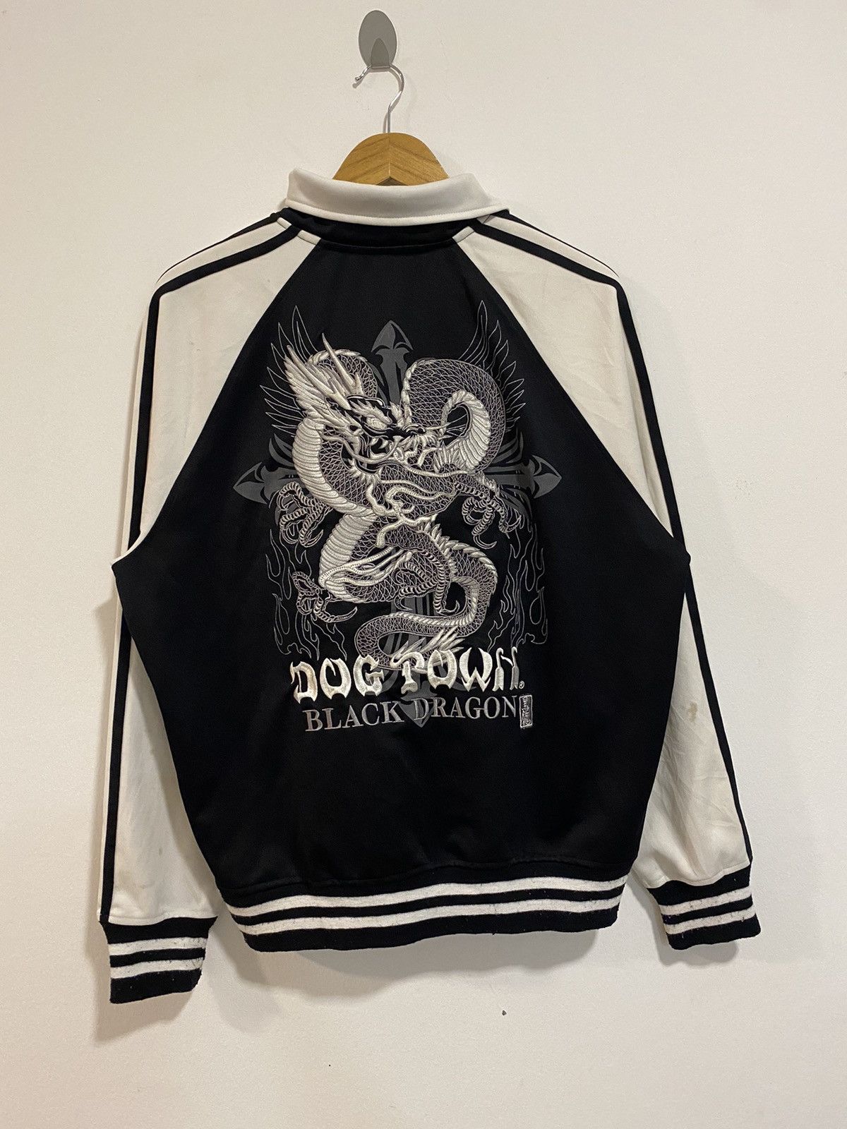 Vintage Rare DogTown Black Dragon Embroidery Jacket Grailed