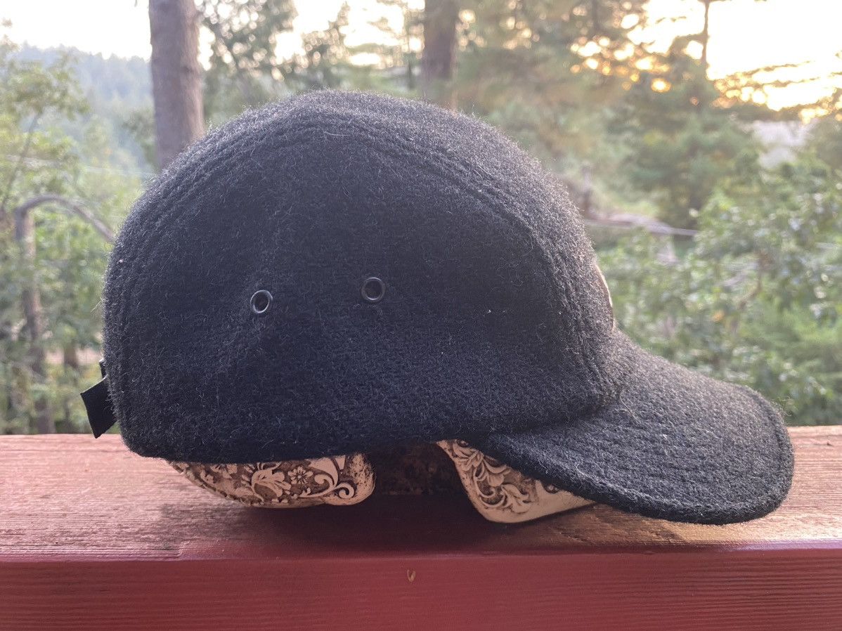 Supreme Supreme Harris tweed wool camp cap black Size ONE SIZE - 4 Thumbnail