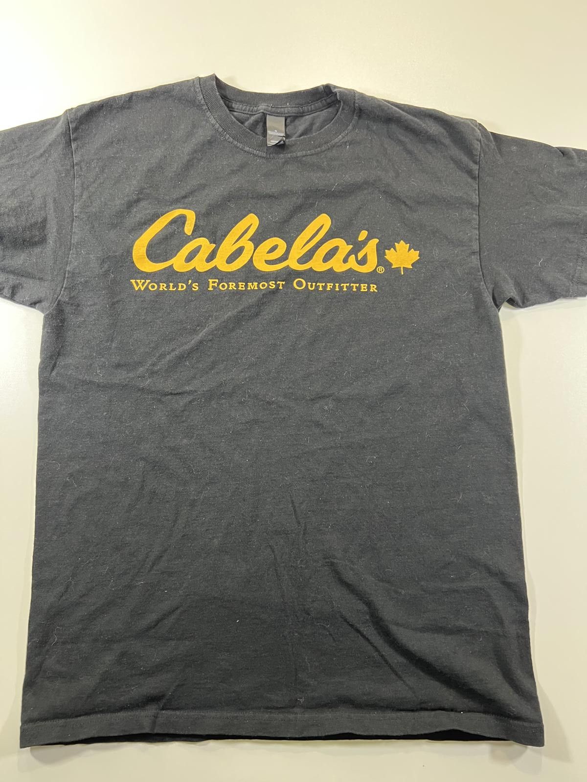 Cabelas Cabela's Black T-Shirt with Yellow Logo - Medium Size US M / EU 48-50 / 2 - 2 Thumbnail