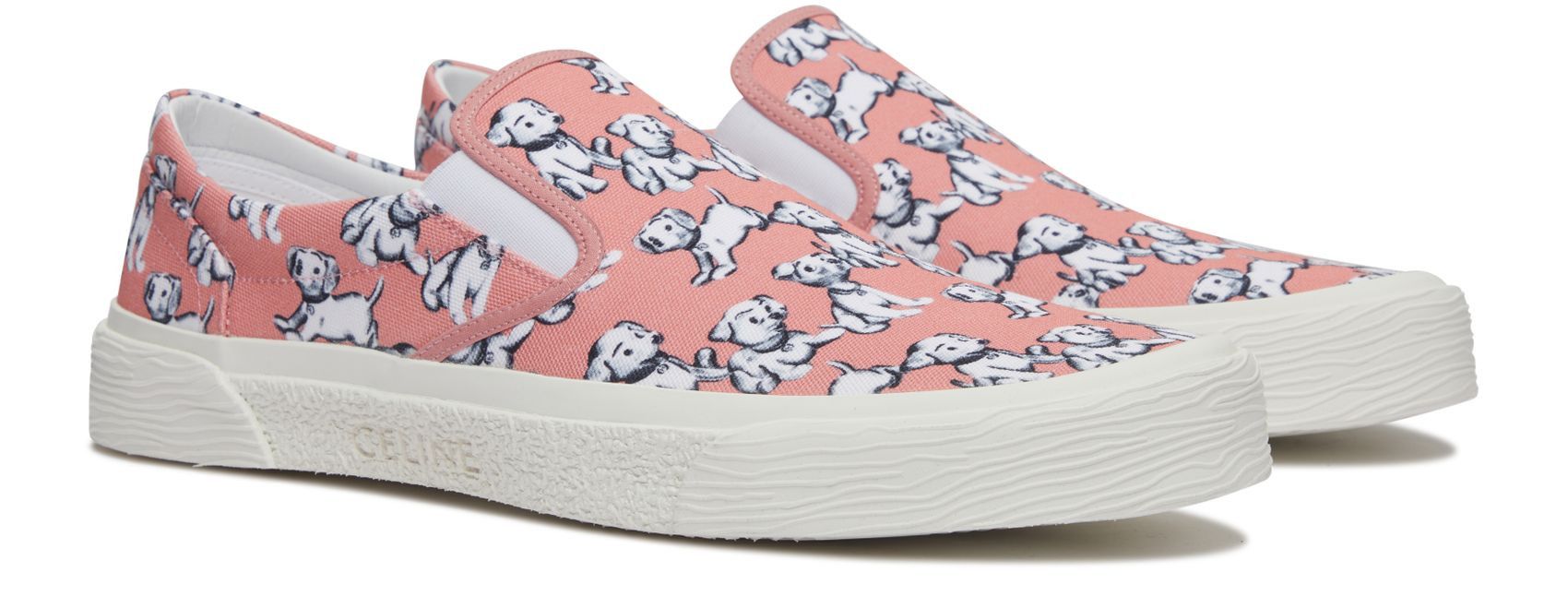 Celine o1bcso1str0724 Flat Slip On 05 "Brain Printed in Pink/White Size US 12 / EU 45 - 2 Thumbnail