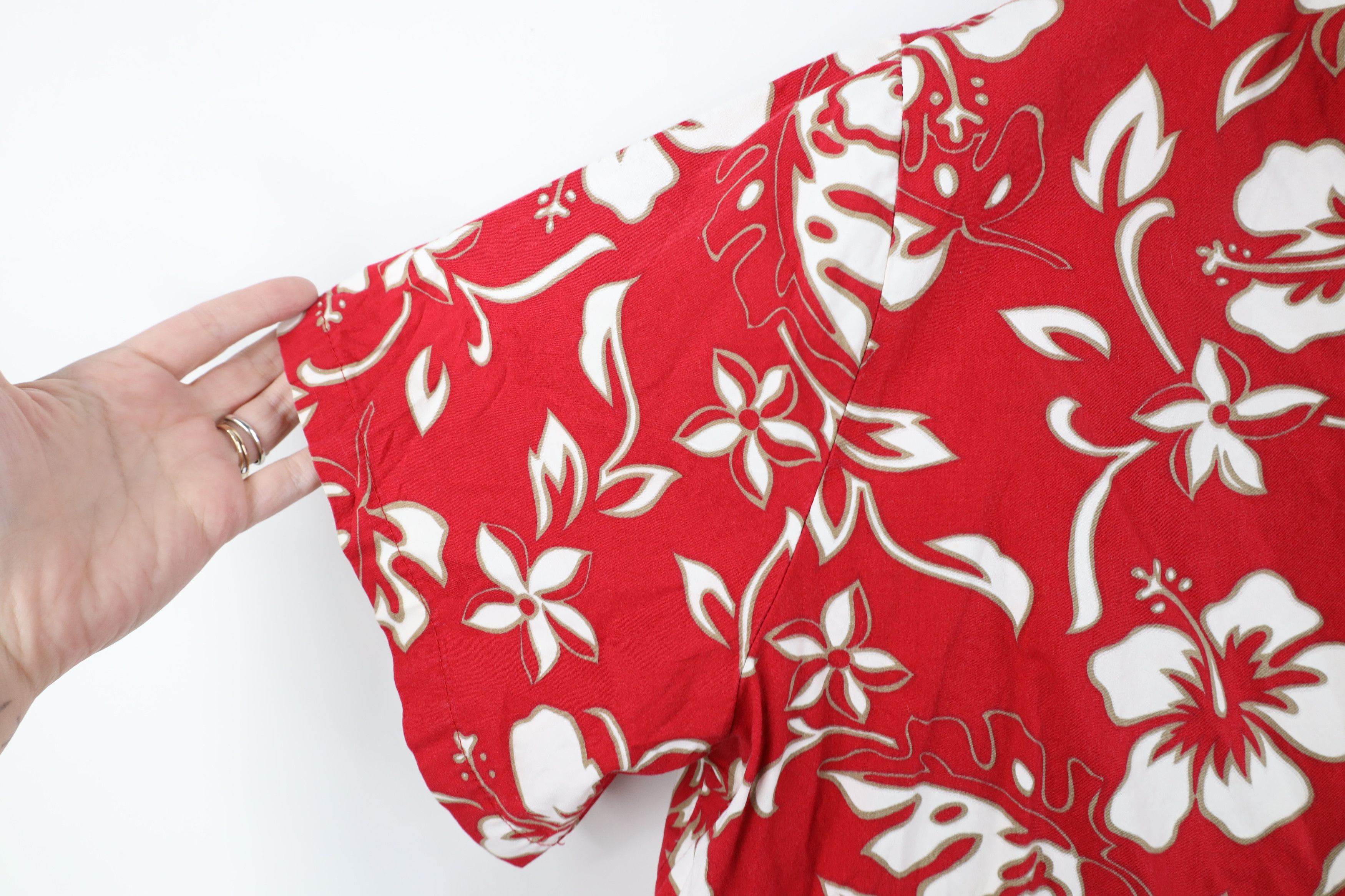 Vintage Vintage 90s Streetwear Flower Luau Hawaiian Button Shirt USA Size XL / US 12-14 / IT 48-50 - 6 Thumbnail