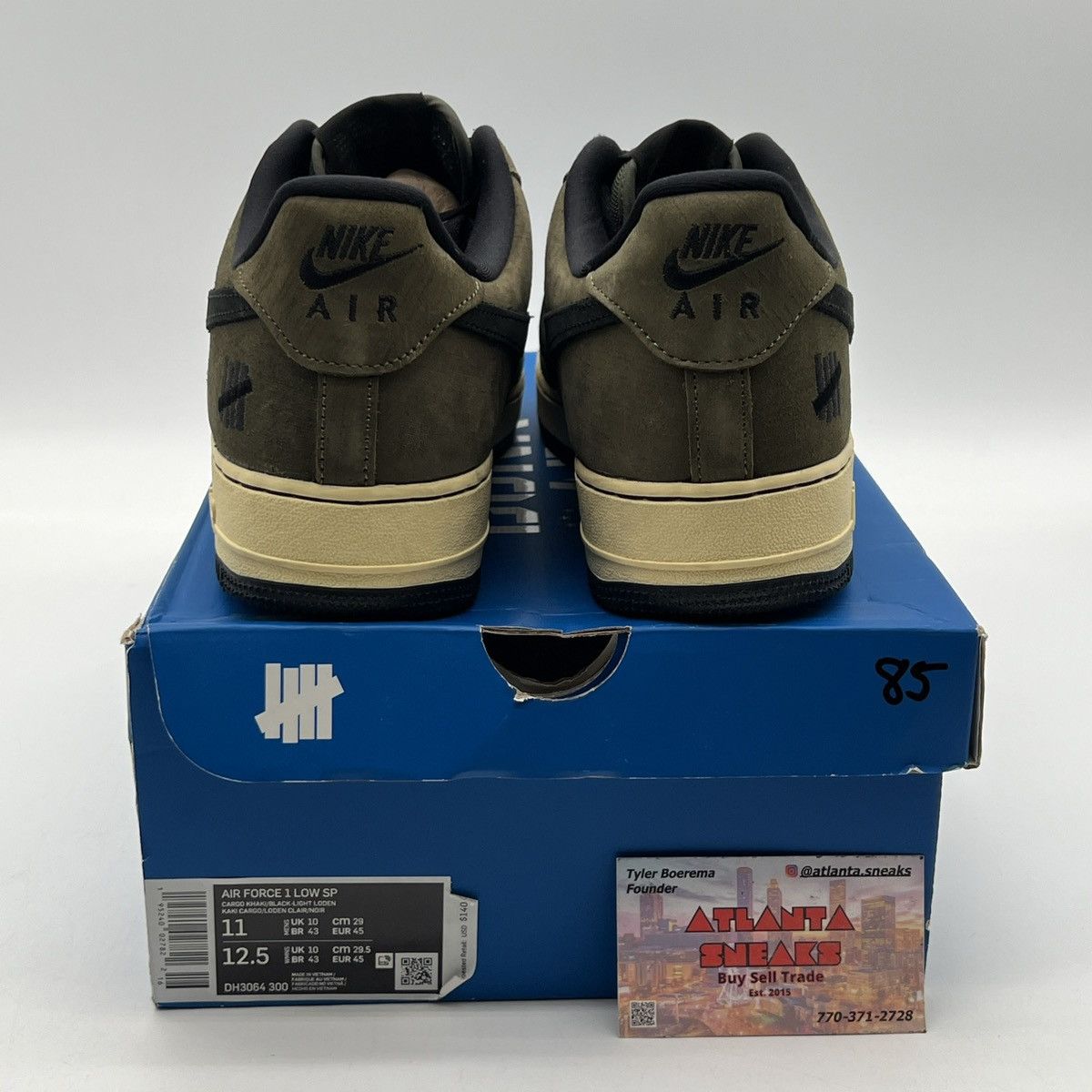 Nike Undefeated x Air Force 1 low ballistic Size US 11 / EU 44 - 3 Thumbnail