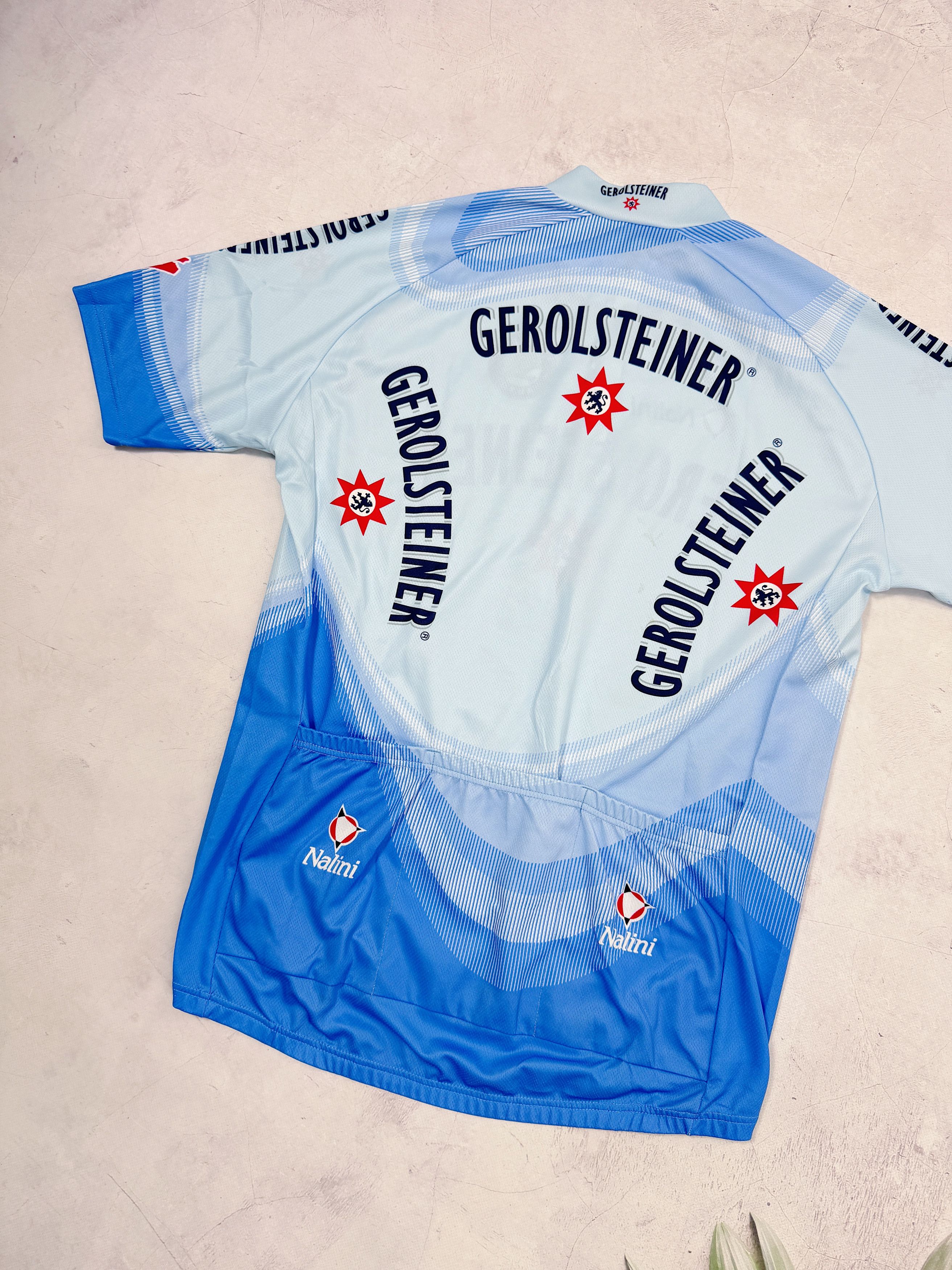 Vintage Vintage Nalini Cycling Jersey Gerolsteiner Skoda Uci Size US XL / EU 56 / 4 - 8 Thumbnail