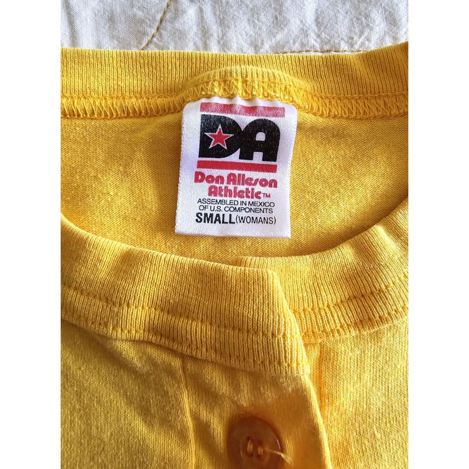 Vintage VINTAGE Raiders Softball Yellow Tank Top Womens S Don Allison Athletic Tank Top Shirt Sports Graphic 70s 80s Mens Womens Size S / US 4 / IT 40 - 3 Thumbnail