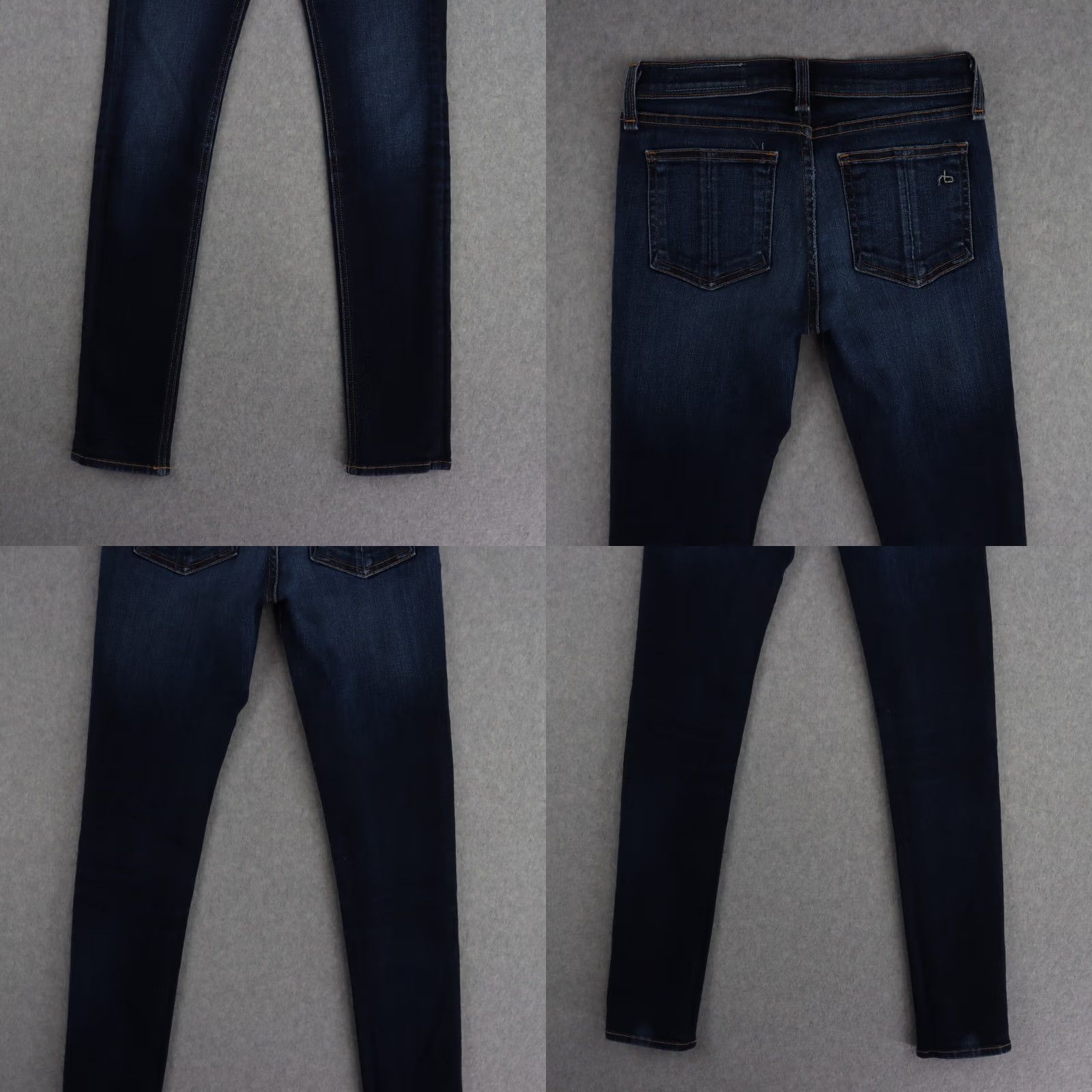 Rag & Bone RAG&BONE Jeans Skinny 27X28 High Rise Dark Wash Blue Women Size 27" / US 4 / IT 40 - 9 Thumbnail