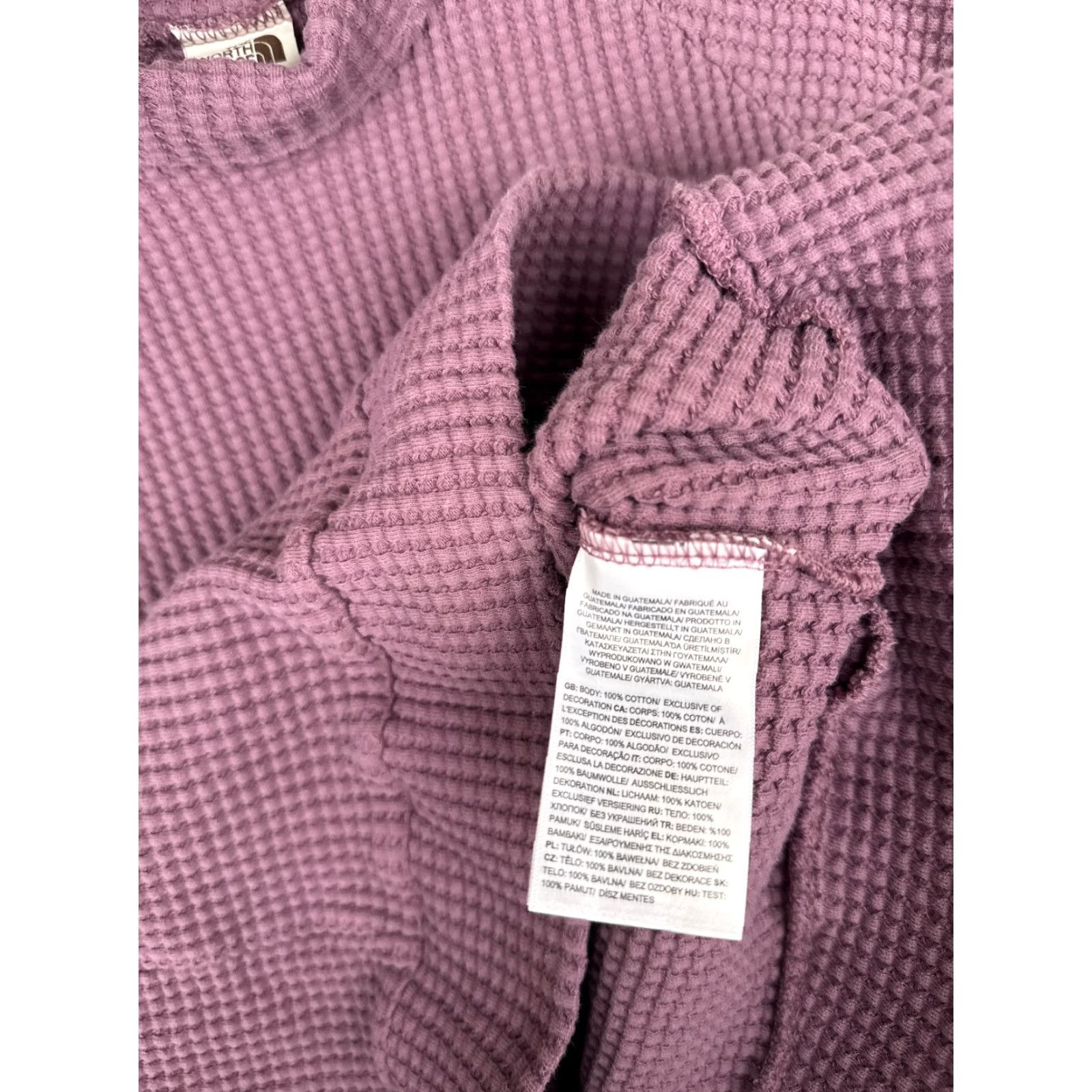 The North Face The North Face Sweater The North Face Purple Cotton Waffle-Knit Mock Neck Women Medium Pullover Casual Lightweight Vintage No Size M / US 6-8 / IT 42-44 - 7 Thumbnail