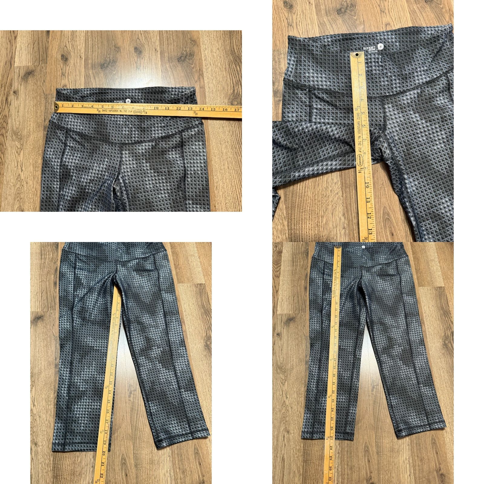 Old Navy Old Navy Pants Women's Medium Gray Activewear Capri Leggings Pull On Size 32" / US 10 / IT 46 - 8 Thumbnail