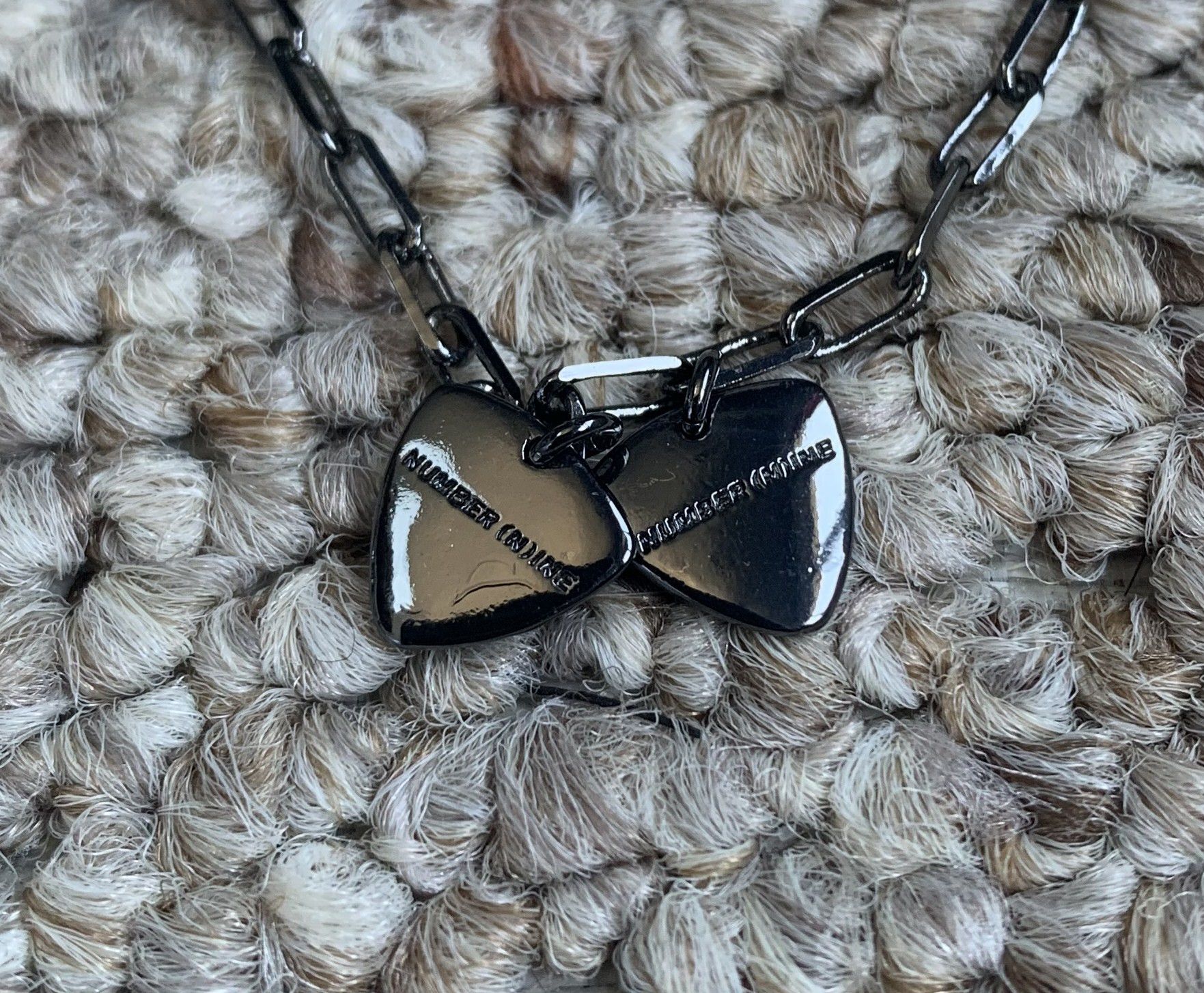 Number (N)ine Number (N)ine Guitar Picks Necklace + Box Size ONE SIZE - 3 Thumbnail