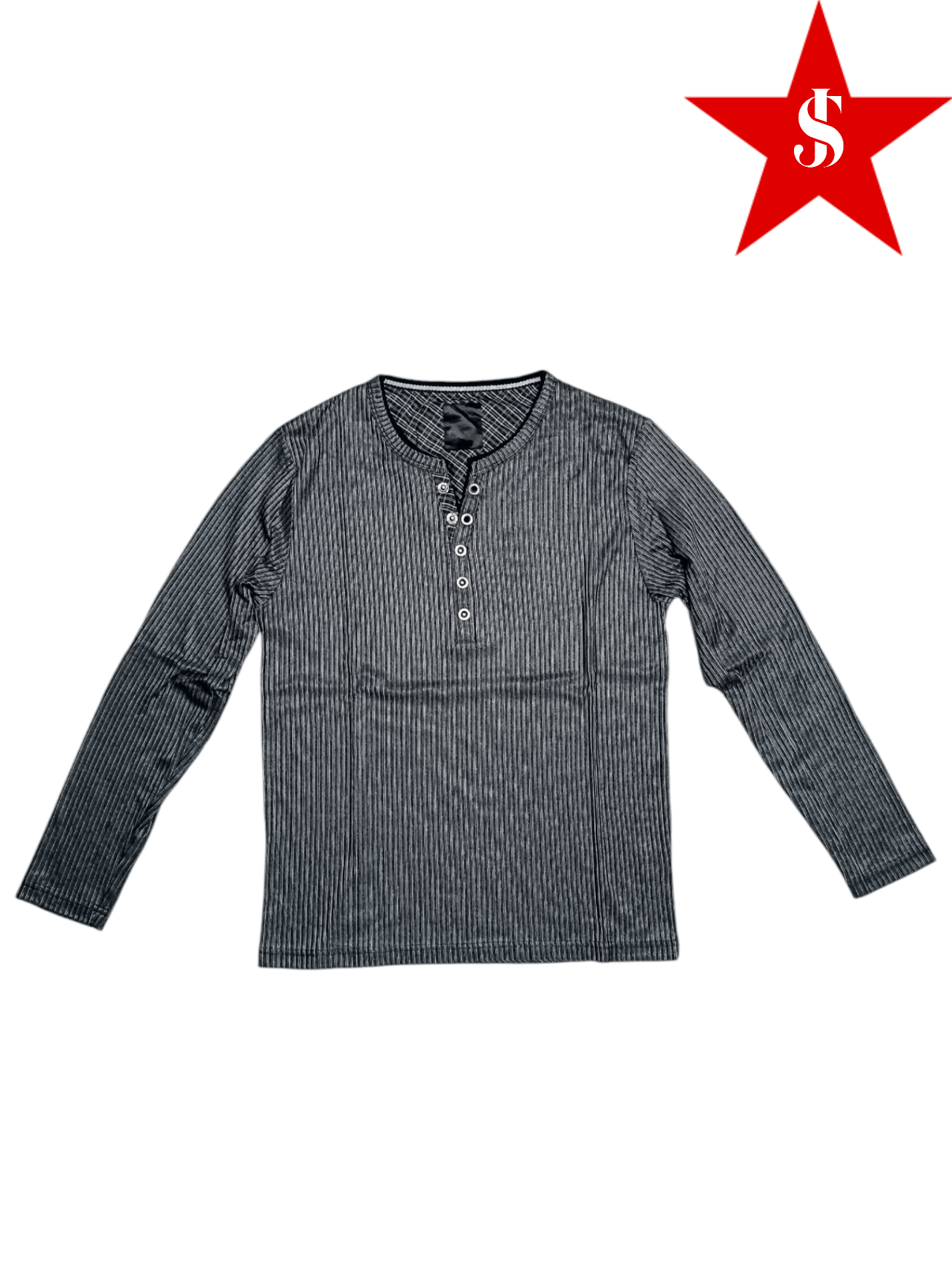 Unknown Brand Long Sleeve Double Layer Silver Gray