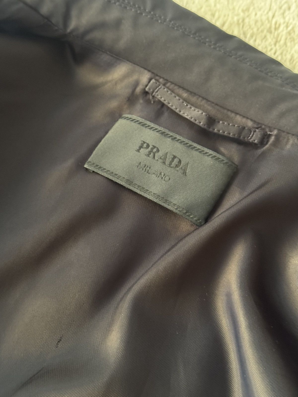 Prada Prada Technical Nylon Mac Raincoat Black Size L Size US L / EU 52-54 / 3 - 8 Thumbnail