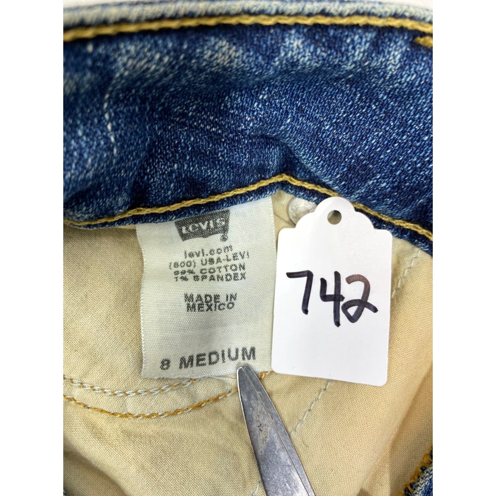 Levi's Levis 526 Jeans Womens Bootcut 526 Series Denim Blue 5-Pocket Stretch Size 12 Regular Full Length Inseam 31 in Size 34" / US 12 / IT 48 - 4 Thumbnail
