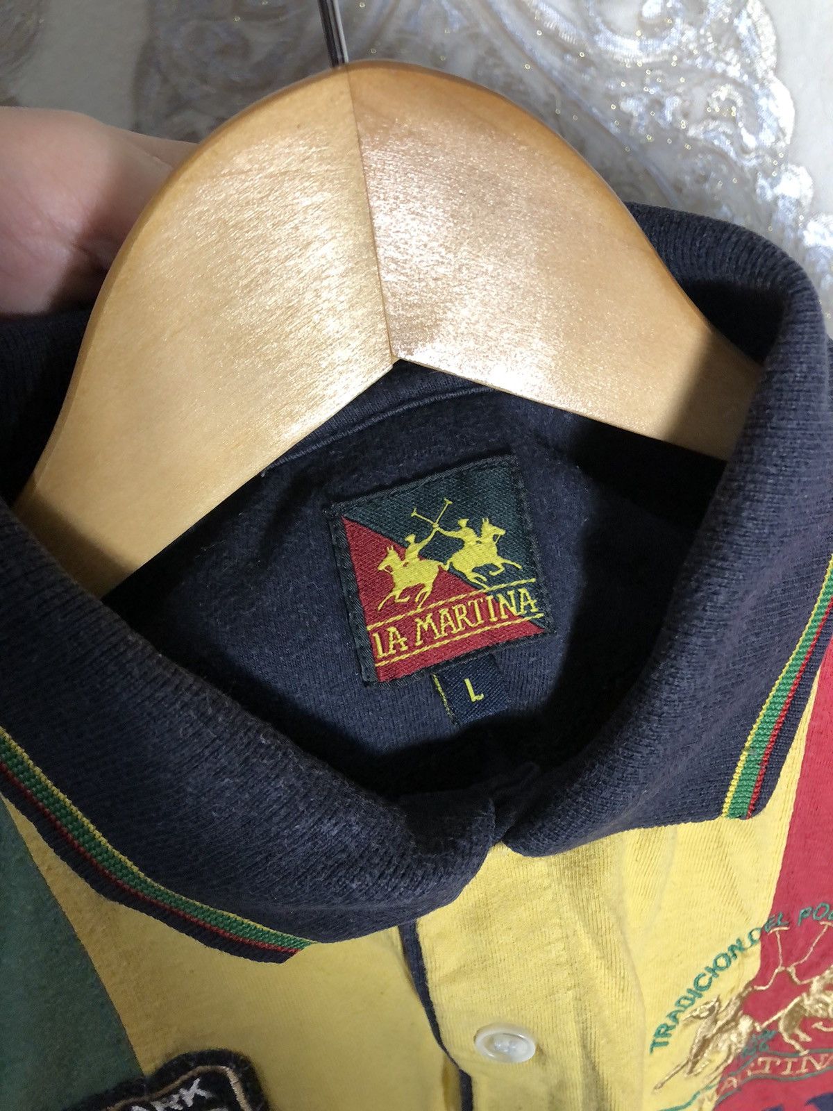 La Martina VINTAGE LA MARTINA POLO CLUB DESIGNER CASUAL CLASSIC Y2K 90s Size US L / EU 52-54 / 3 - 3 Thumbnail
