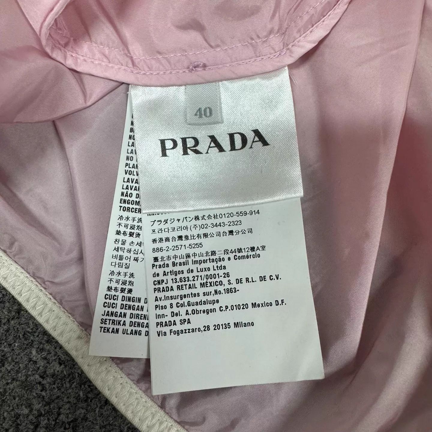 Prada Prada Light Pink Hooded Zip Skin Jacket 99 New Size S / US 4 / IT 40 - 7 Thumbnail