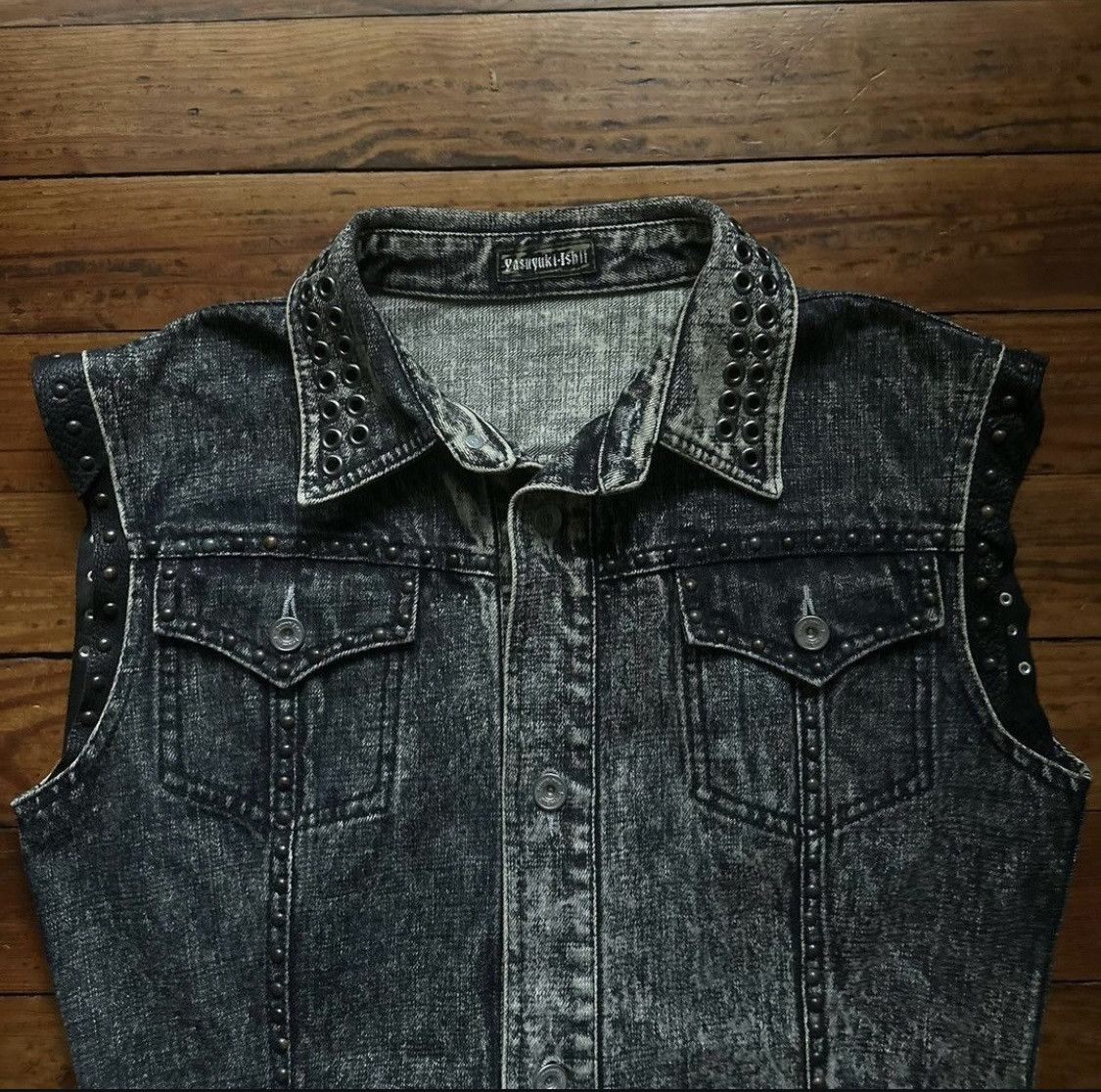 If Six Was Nine × Japanese Brand × Yasuyuki Ishii Yasuyuki- Ishii Grommet Vest Size US M / EU 48-50 / 2 - 3 Thumbnail