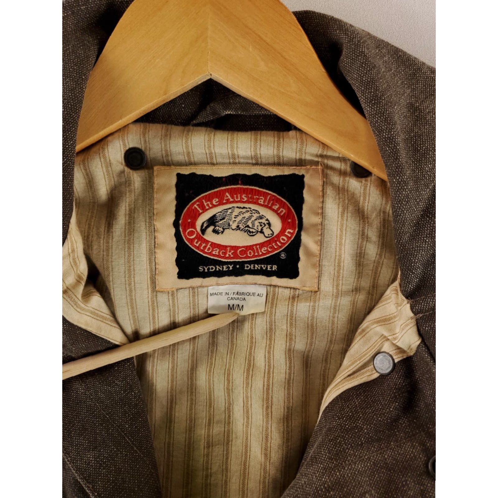 Vintage Australian Outback Duster Trench Coat Made Canada Brown Mens M Coat Mens Brown Trench Coat M Australian Outback Collection Size US M / EU 48-50 / 2 - 7 Thumbnail