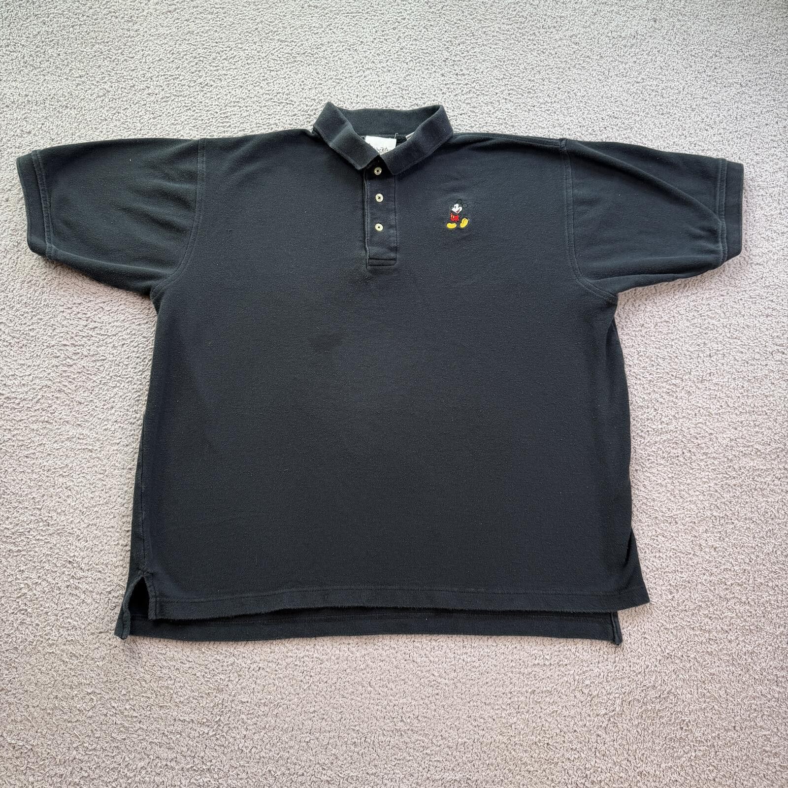 Disney Vintage 90s Walt Disney World Mickey Mouse Polo Shirt Black Size US XXL / EU 58 / 5 - 1 Thumbnail