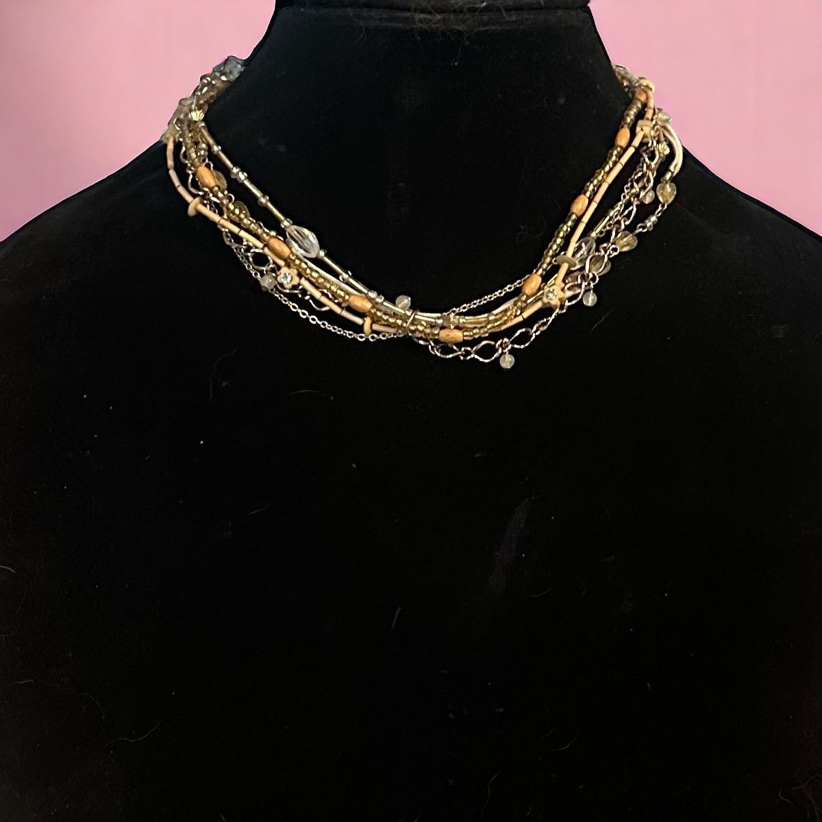 Other Multi strand bead and chain necklace Size ONE SIZE - 1 Thumbnail