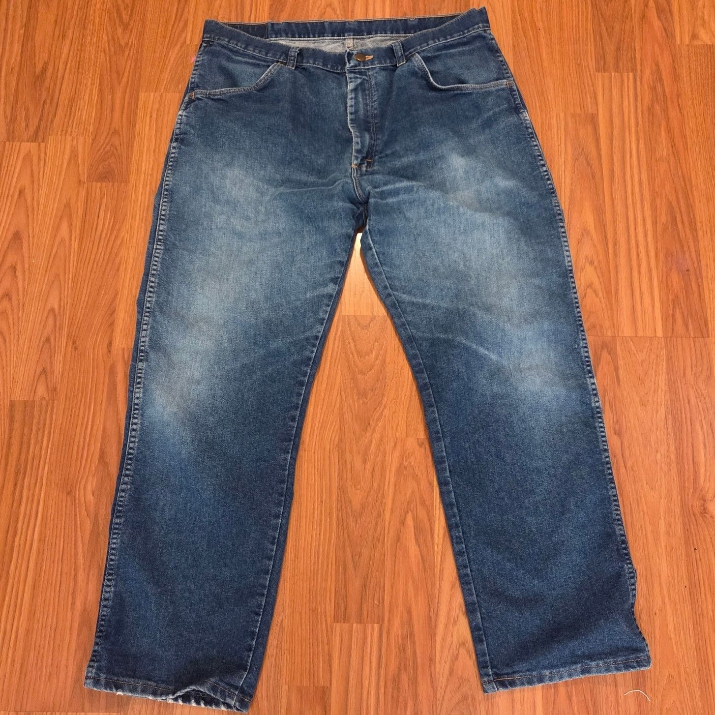 Wrangler Vintage Wrangler Jeans - Men's Blue Denim 38 x 29 Size US 38 / EU 54 - 3 Thumbnail