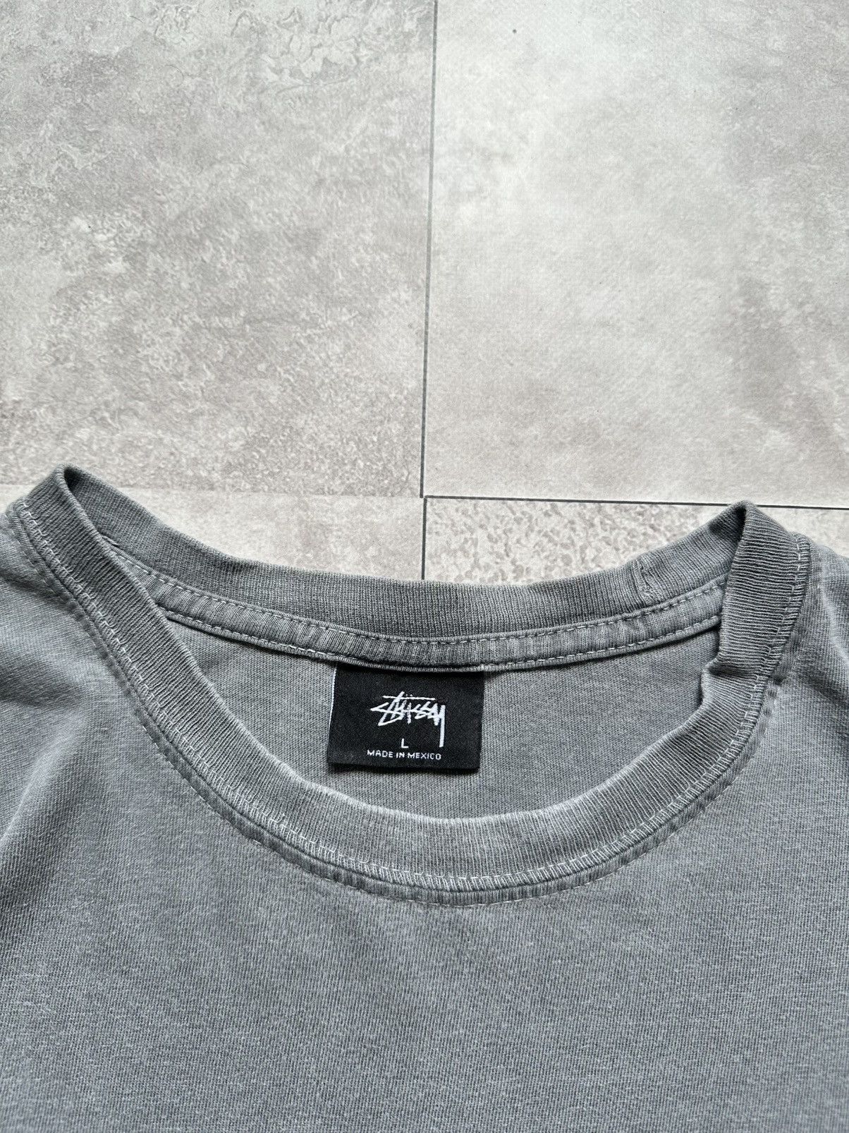 Stussy × Vintage Stussy Burly Threads Washed Big Logo Graphic Print T-Shirt Size US L / EU 52-54 / 3 - 8 Thumbnail