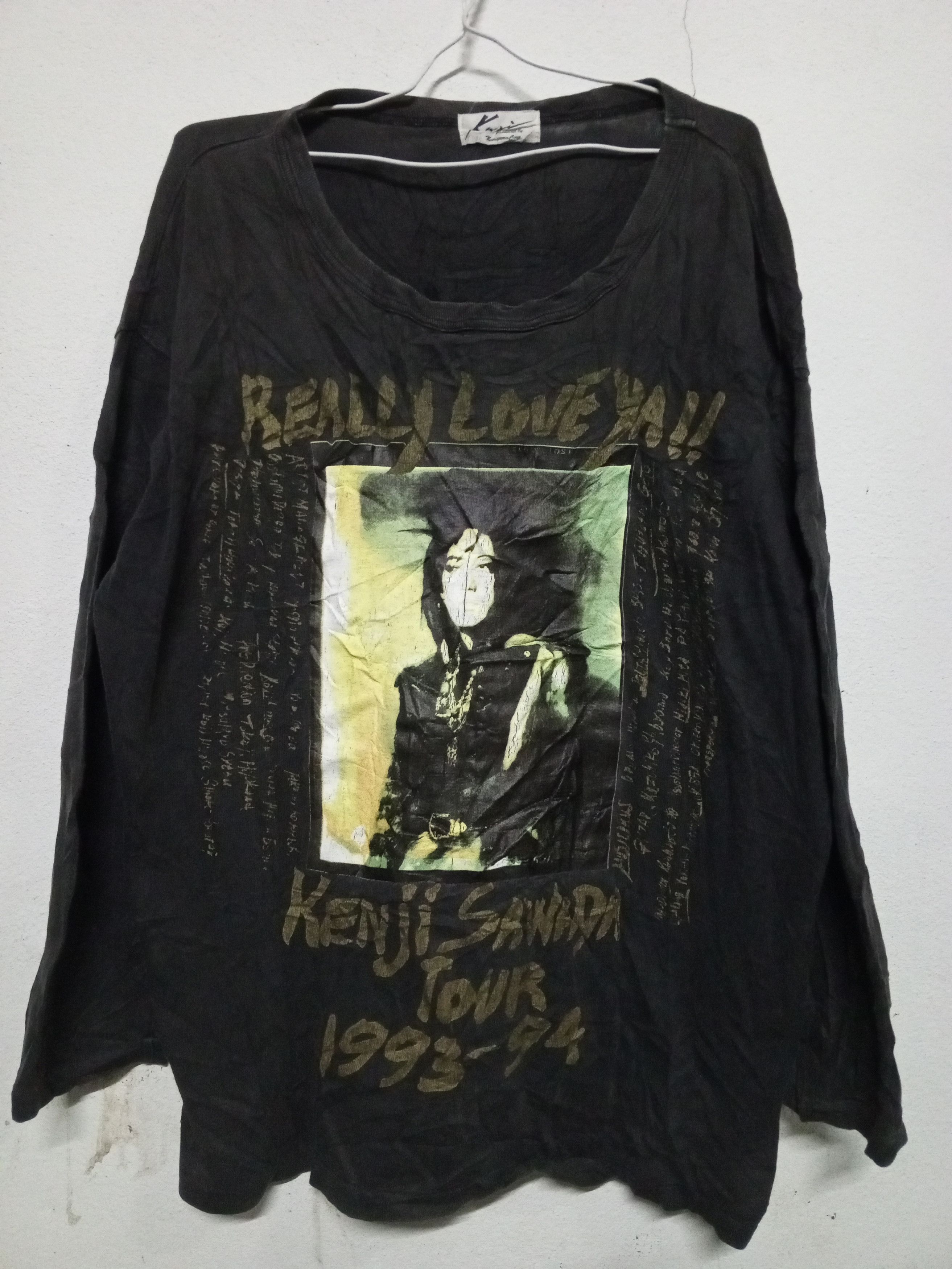 Band Tees vtg90s ♨️BAND JAPAN ♨️KENJI SAWADA TOUR 1993-94 YEAR Size US XL / EU 56 / 4 - 1 Thumbnail