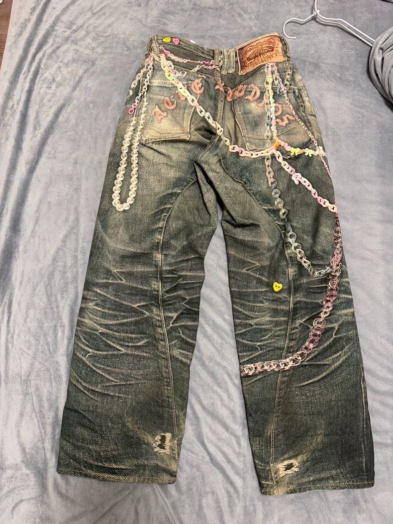 Acne Studios acne studios Make old washed candy chain jeans 2504-Nextarr Size US 28 / EU 44 - 2 Thumbnail