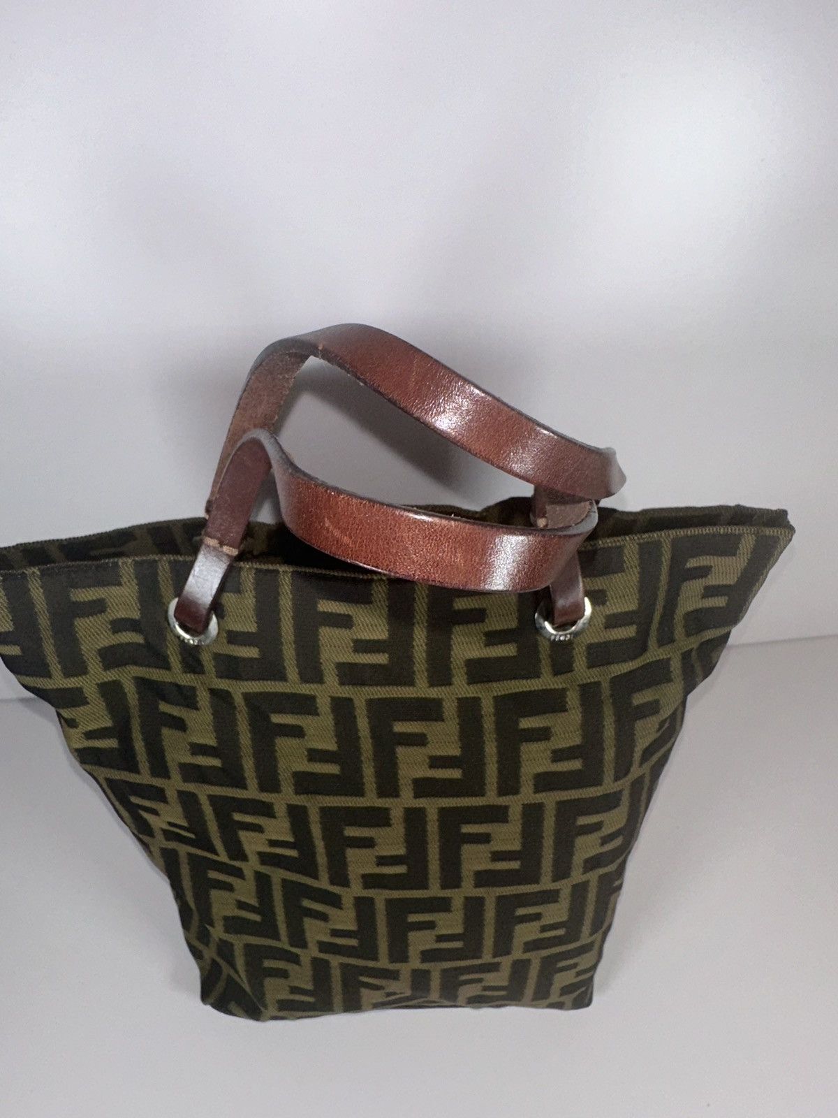 Fendi FENDI Zucca Canvas Nylon Mini Shopper Tote Bag Size ONE SIZE - 3 Thumbnail