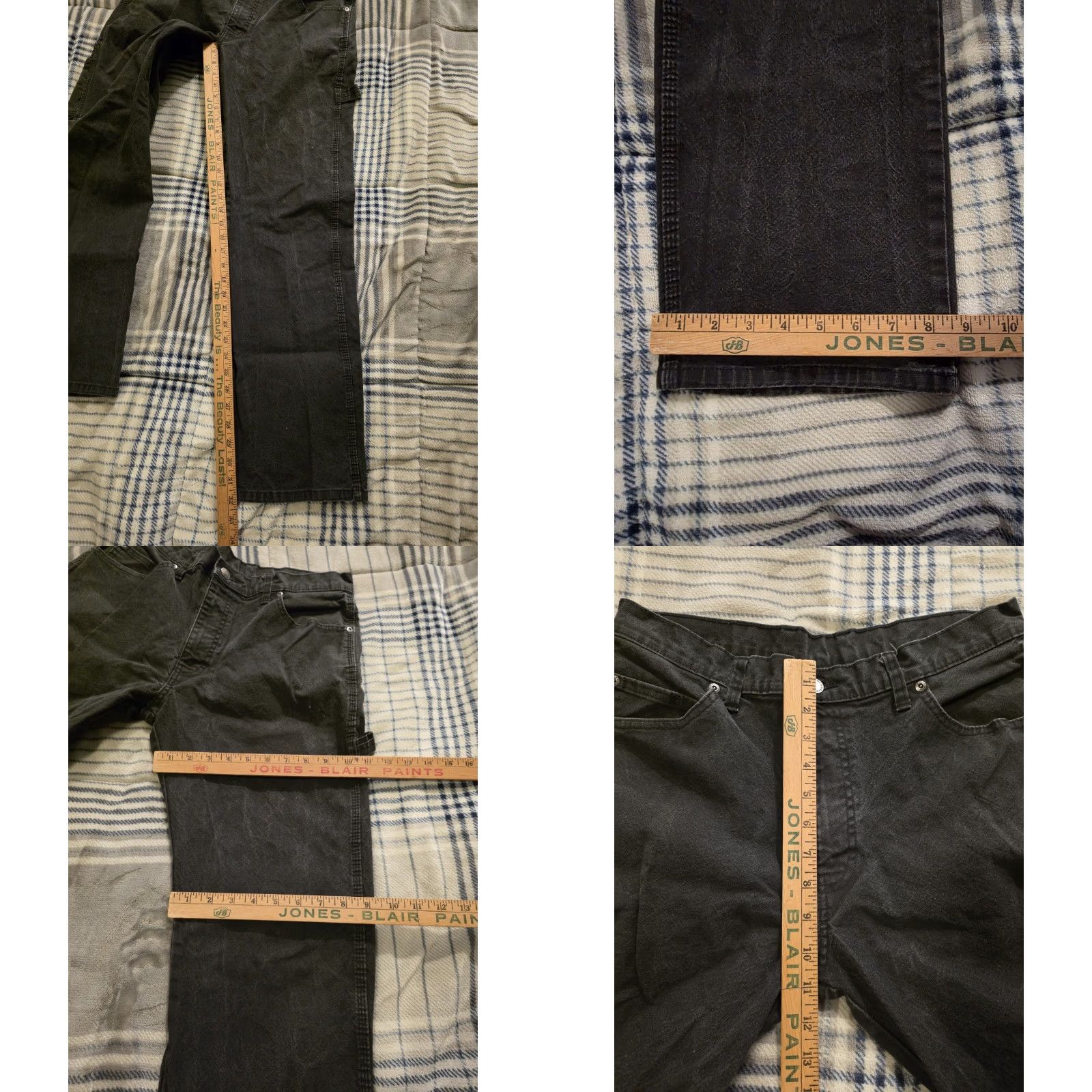 Dickies VINTAGE Dickies Pants Canvas Carpenter Y2K Black Faded 33x32 Men's Grunge Streetwear Logo Workwear Casual Relaxed Straight Modern Size US 33 - 8 Thumbnail