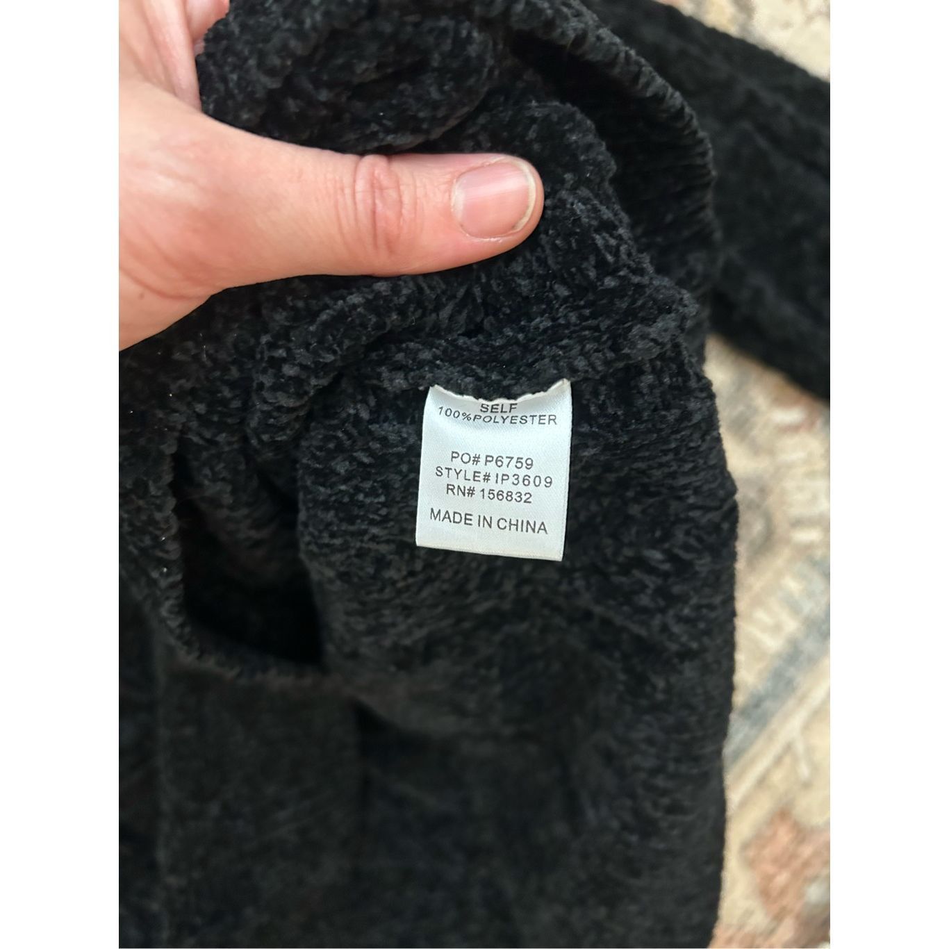 Macron Macaron Black Cable Knit Sweater, Sz Small Size S / US 4 / IT 40 - 3 Thumbnail