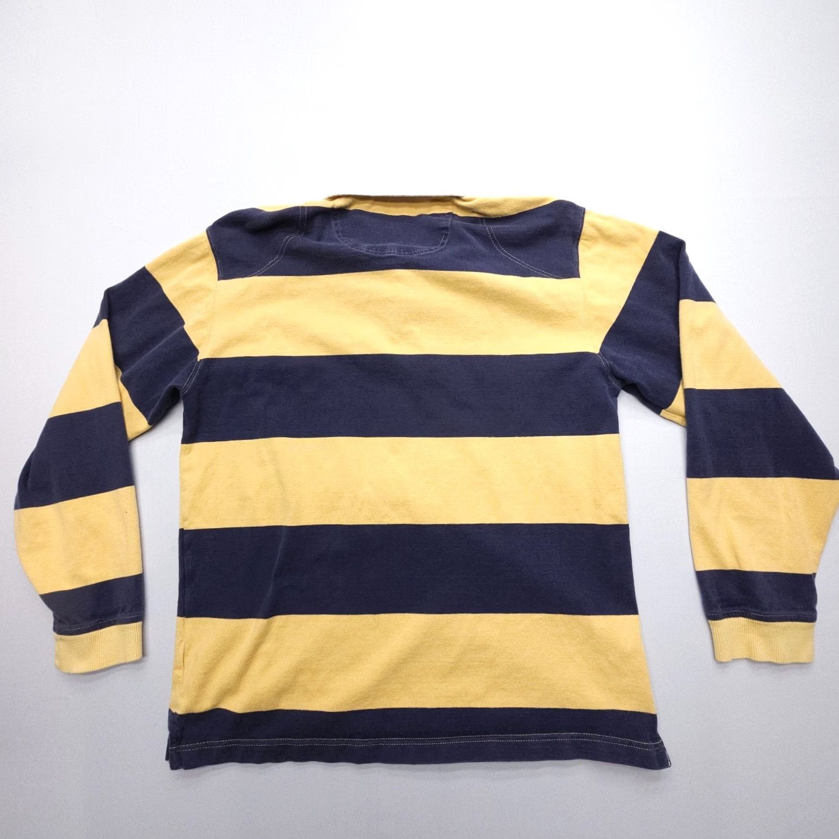 Izod IZOD Polo Shirt Mens Large Striped Cotton Long Sleeve Retro 90s Rugby Size US L / EU 52-54 / 3 - 2 Thumbnail